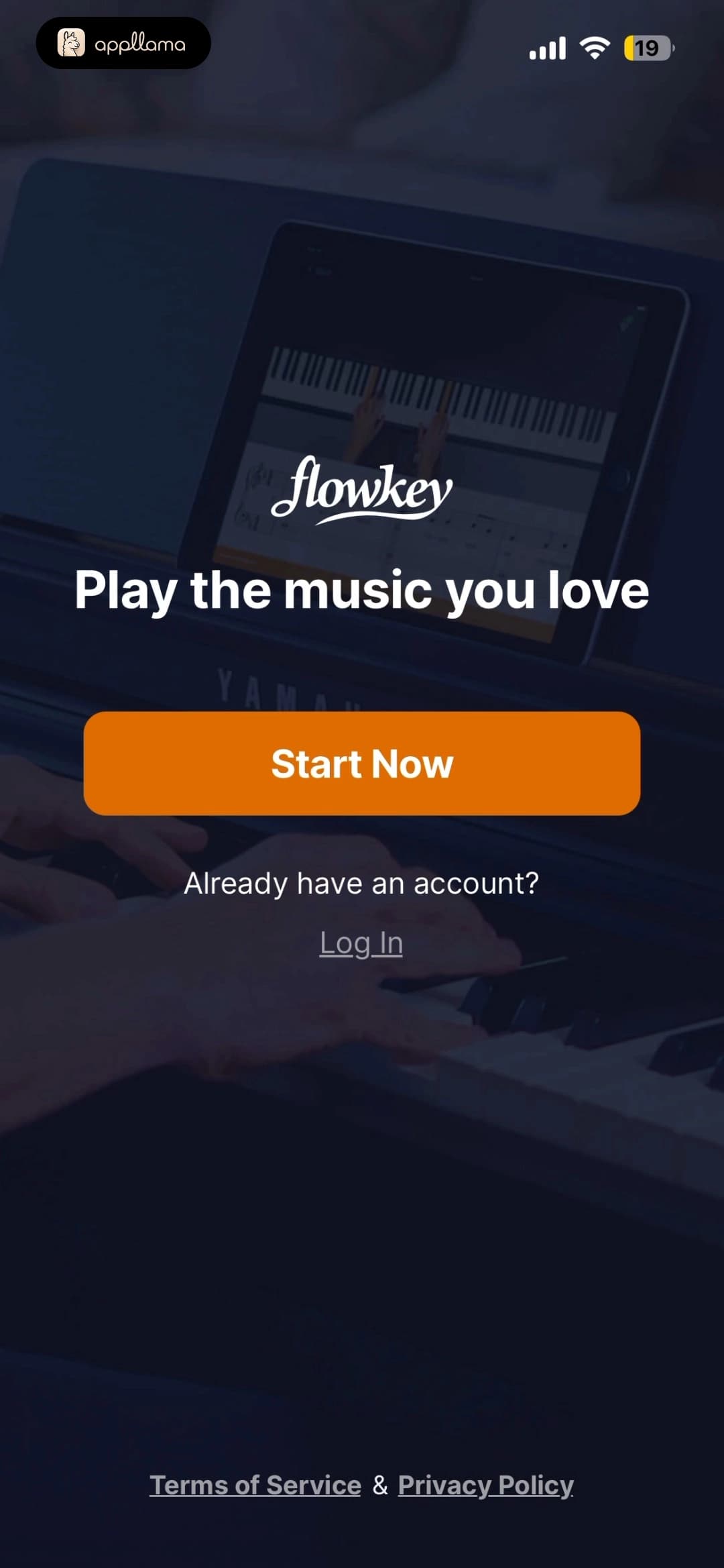 Welcome Screen