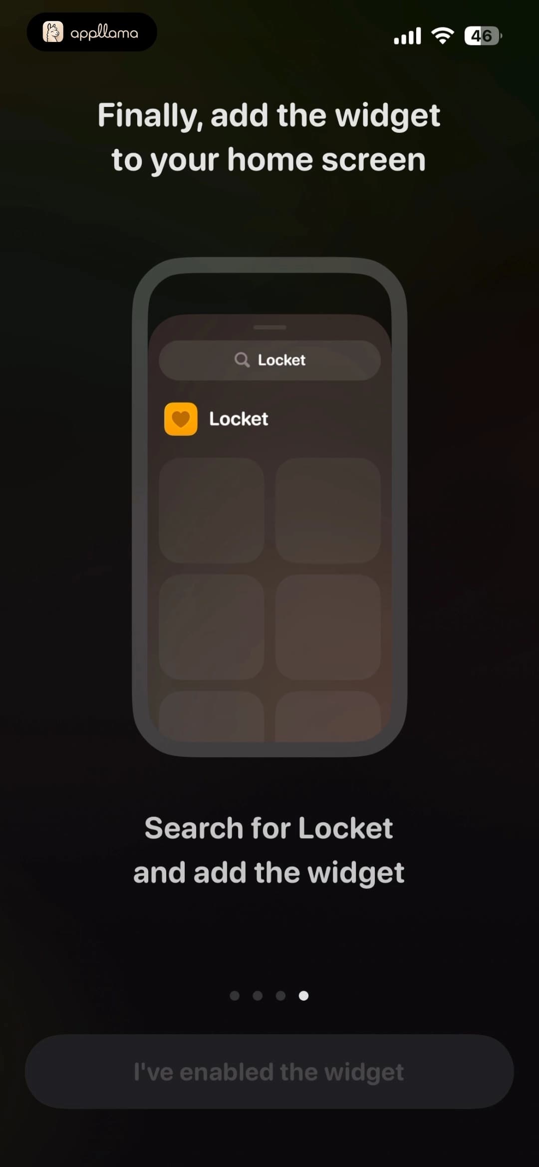 Widget Search Step