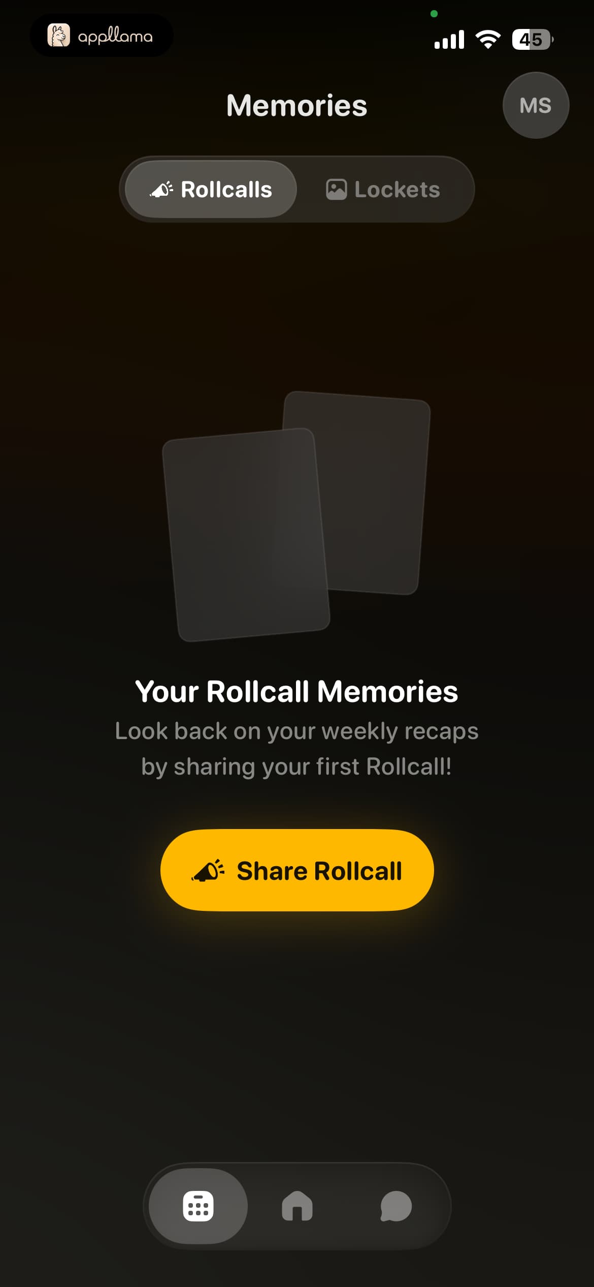 Rollcall Empty State