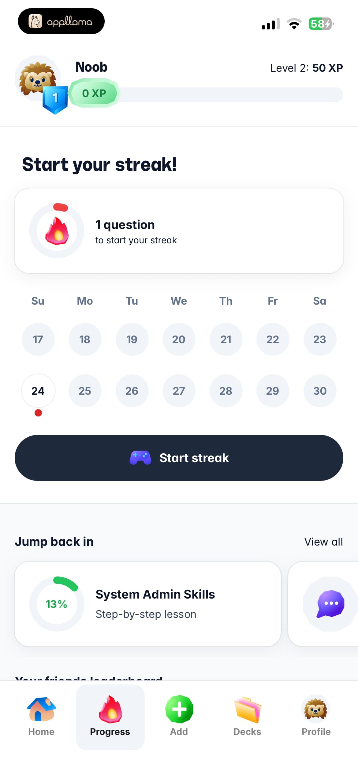Progress Dashboard