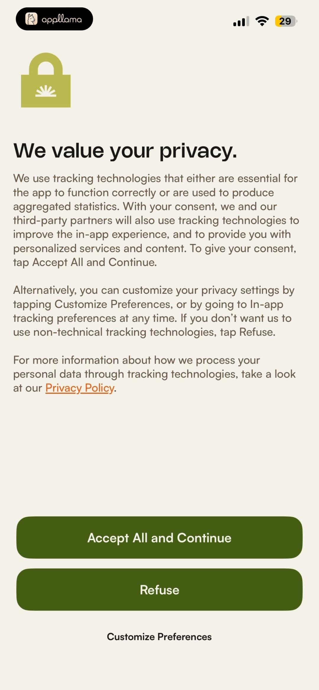 Privacy Consent