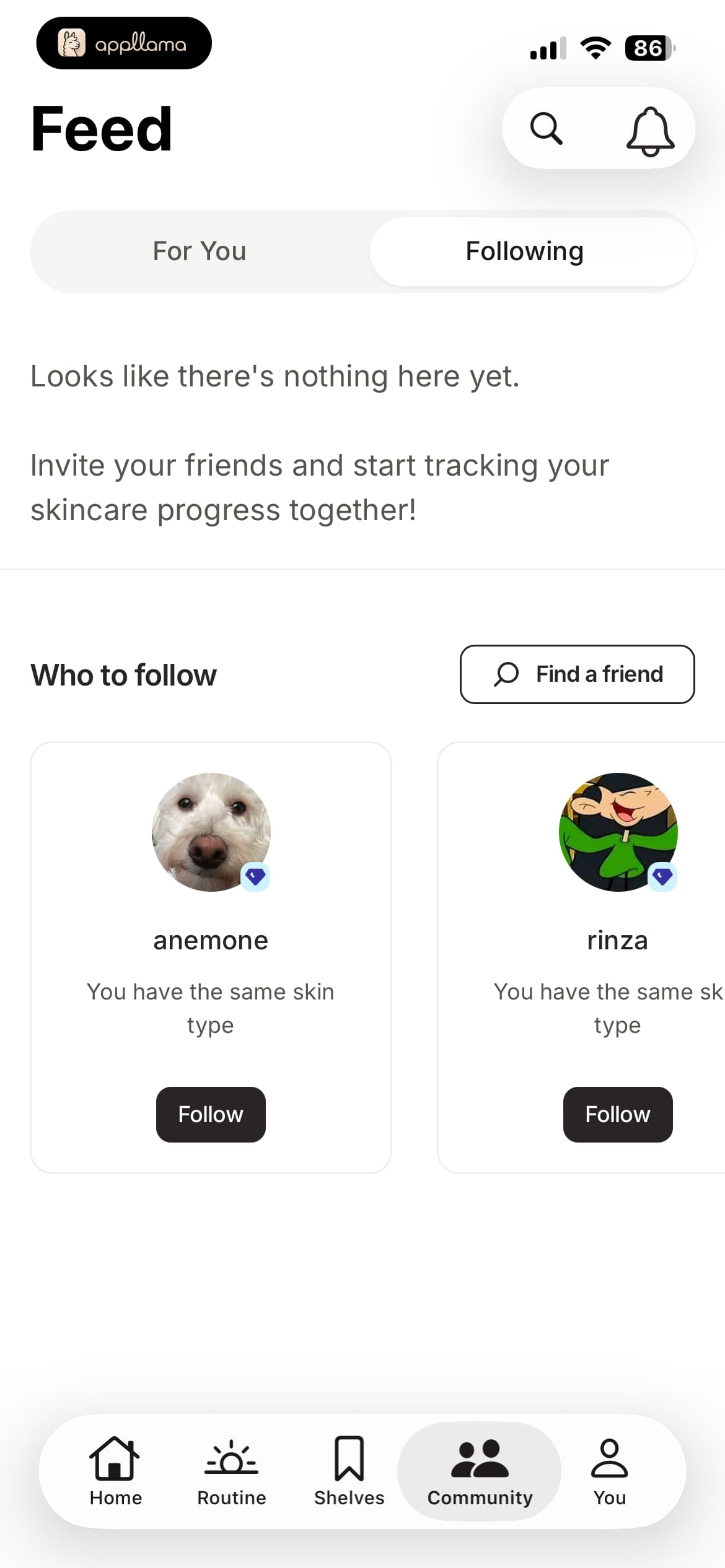Following Feed