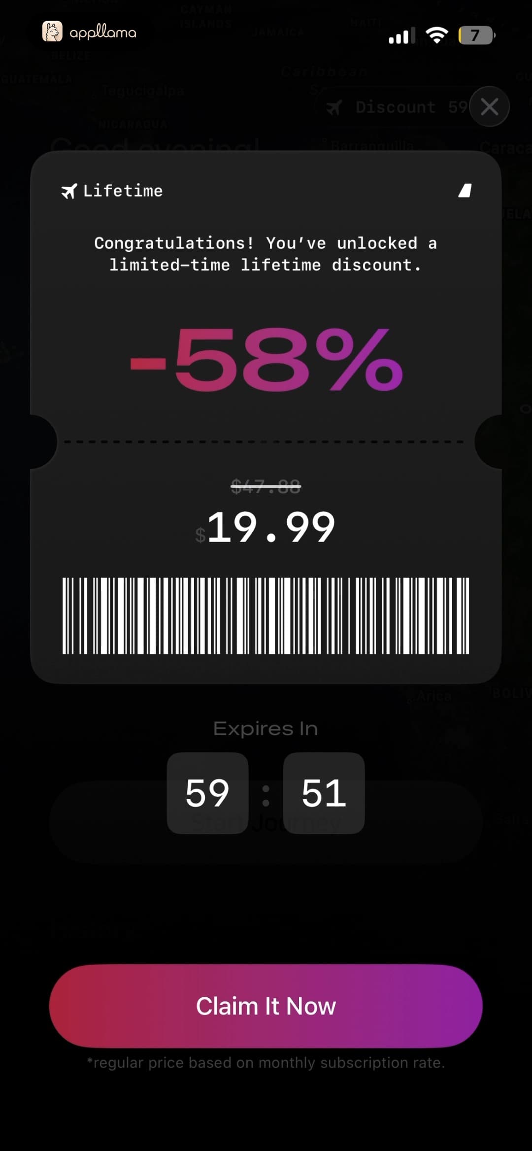 Discount Claim