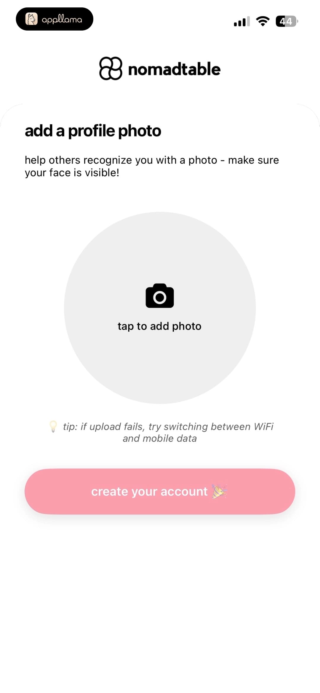 Profile Photo Upload