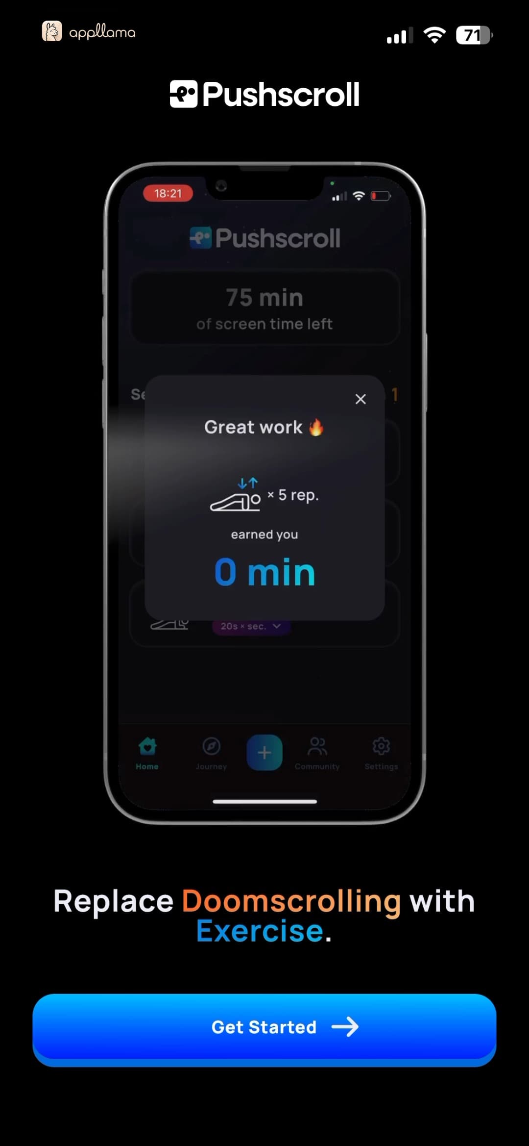 Exercise Completion Dialog
