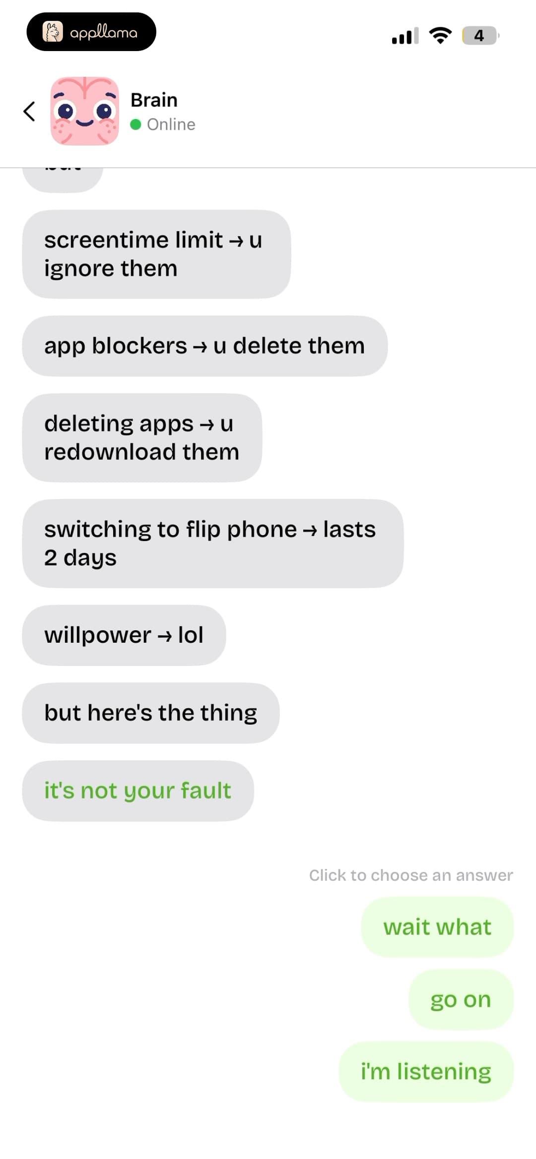 Chat Scenario