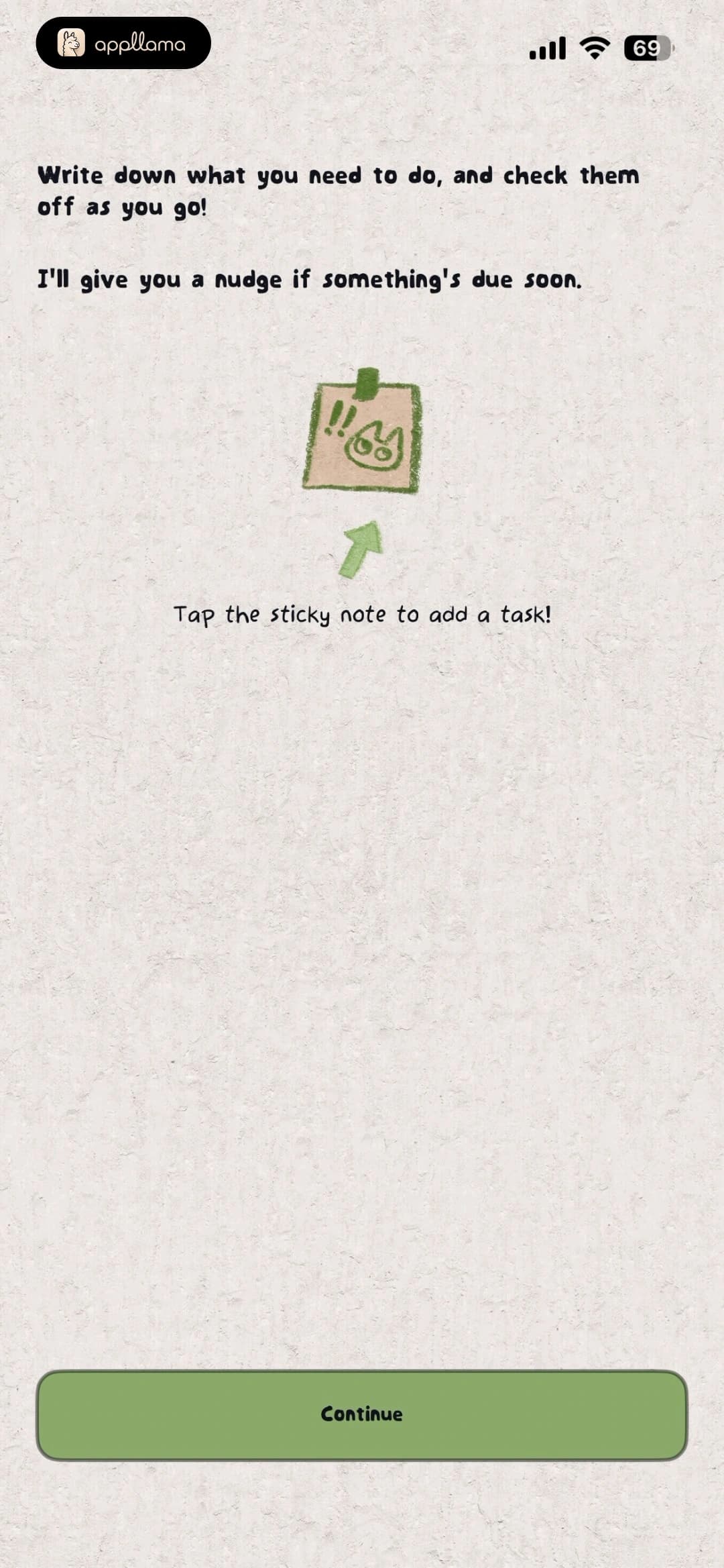 Task Import Prompt