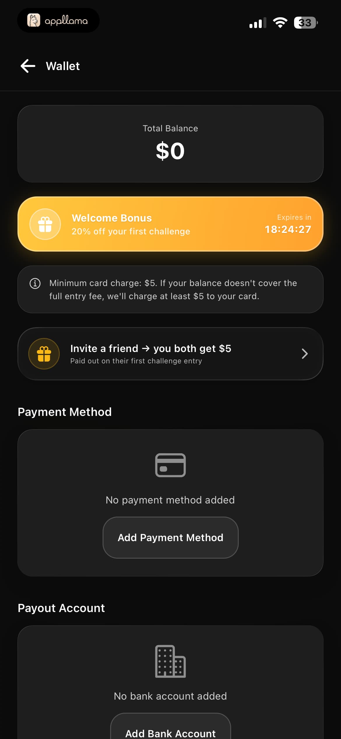 Wallet Payment Setup
