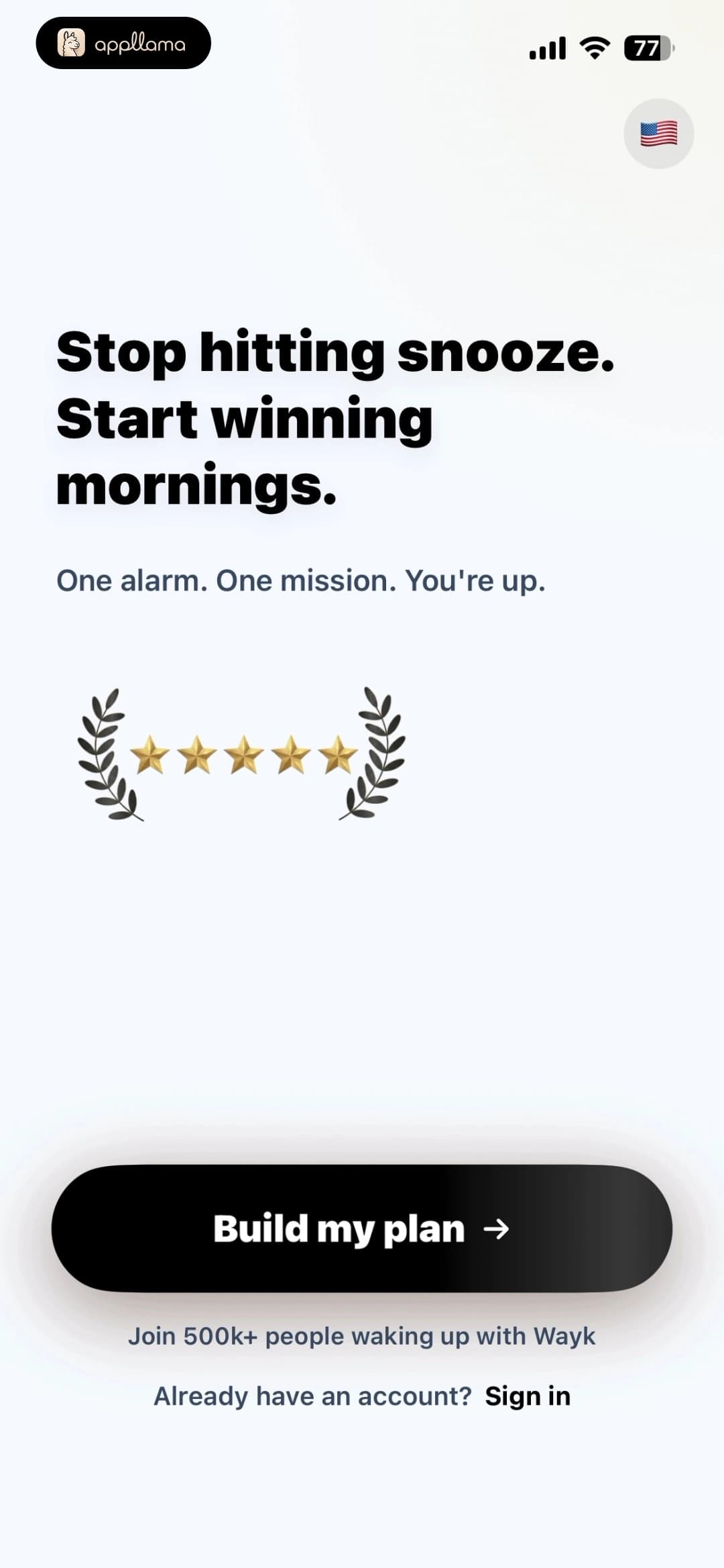 Signup Landing