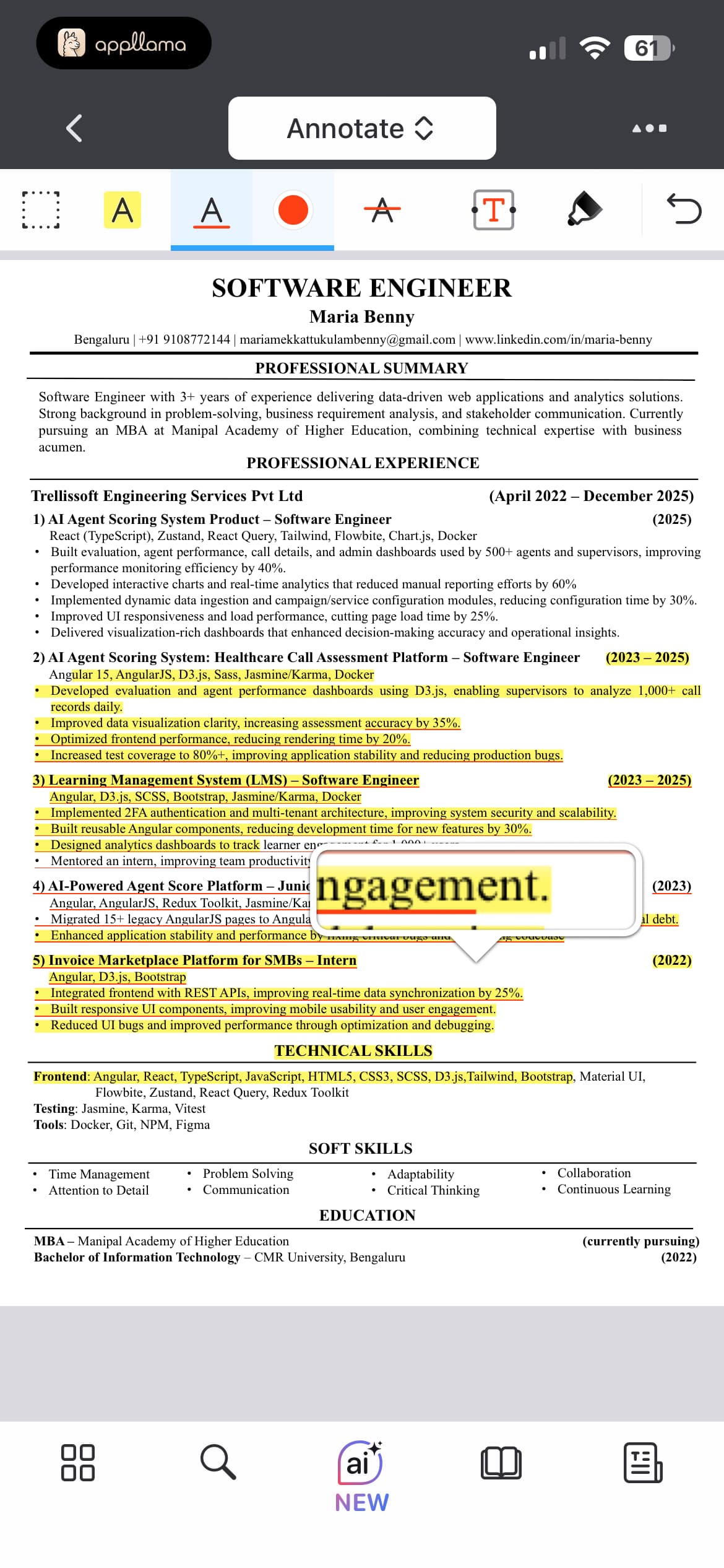 Text Annotation Edit