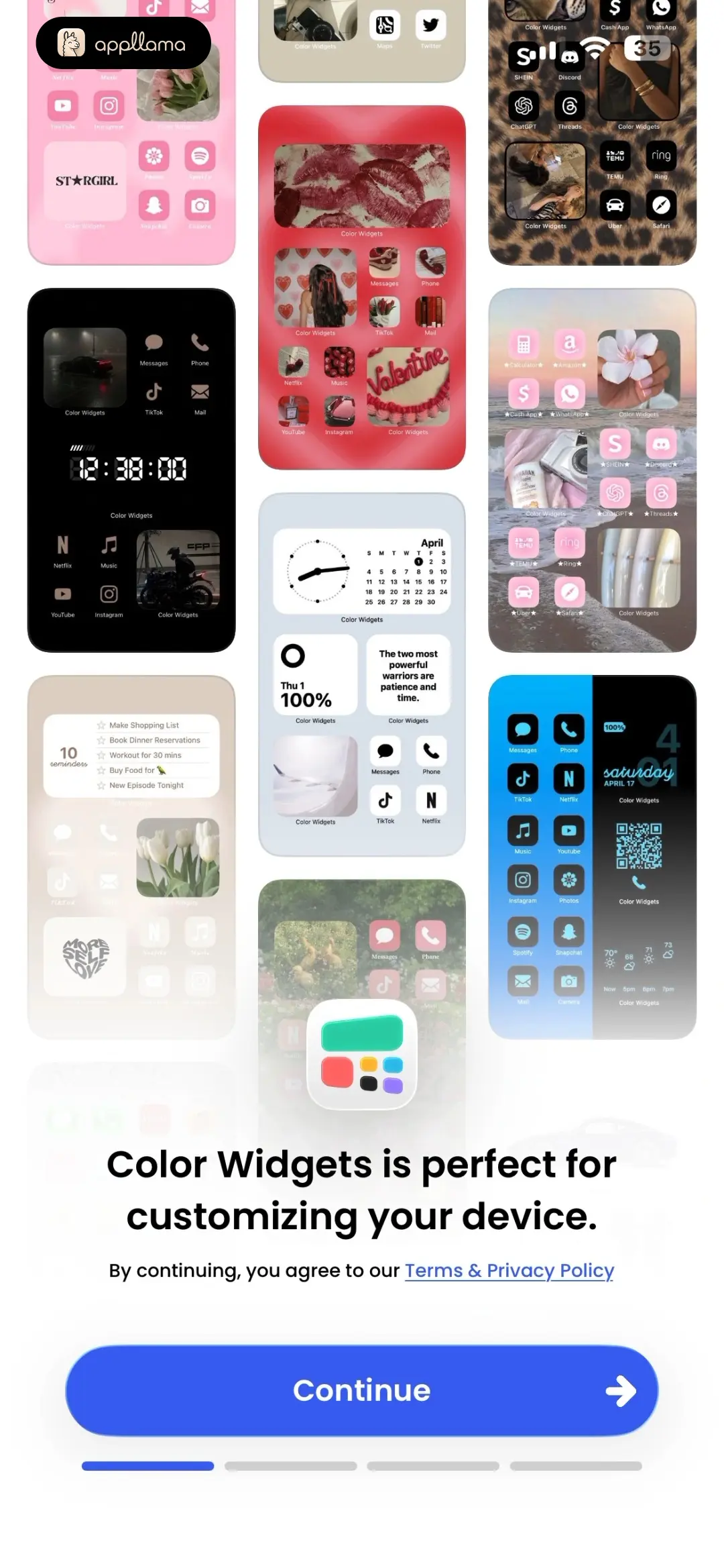 Color Widgets Onboarding Intro