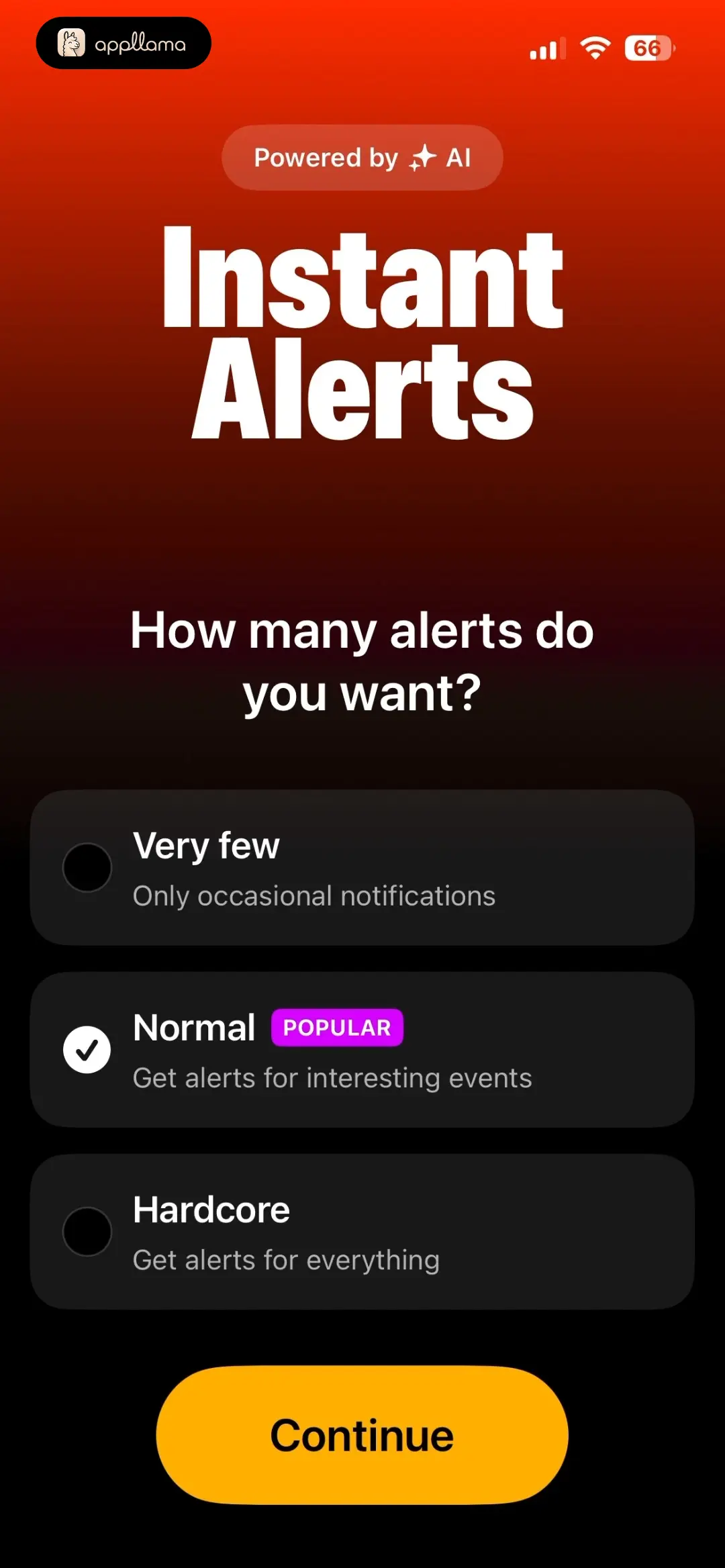 Alert Frequency