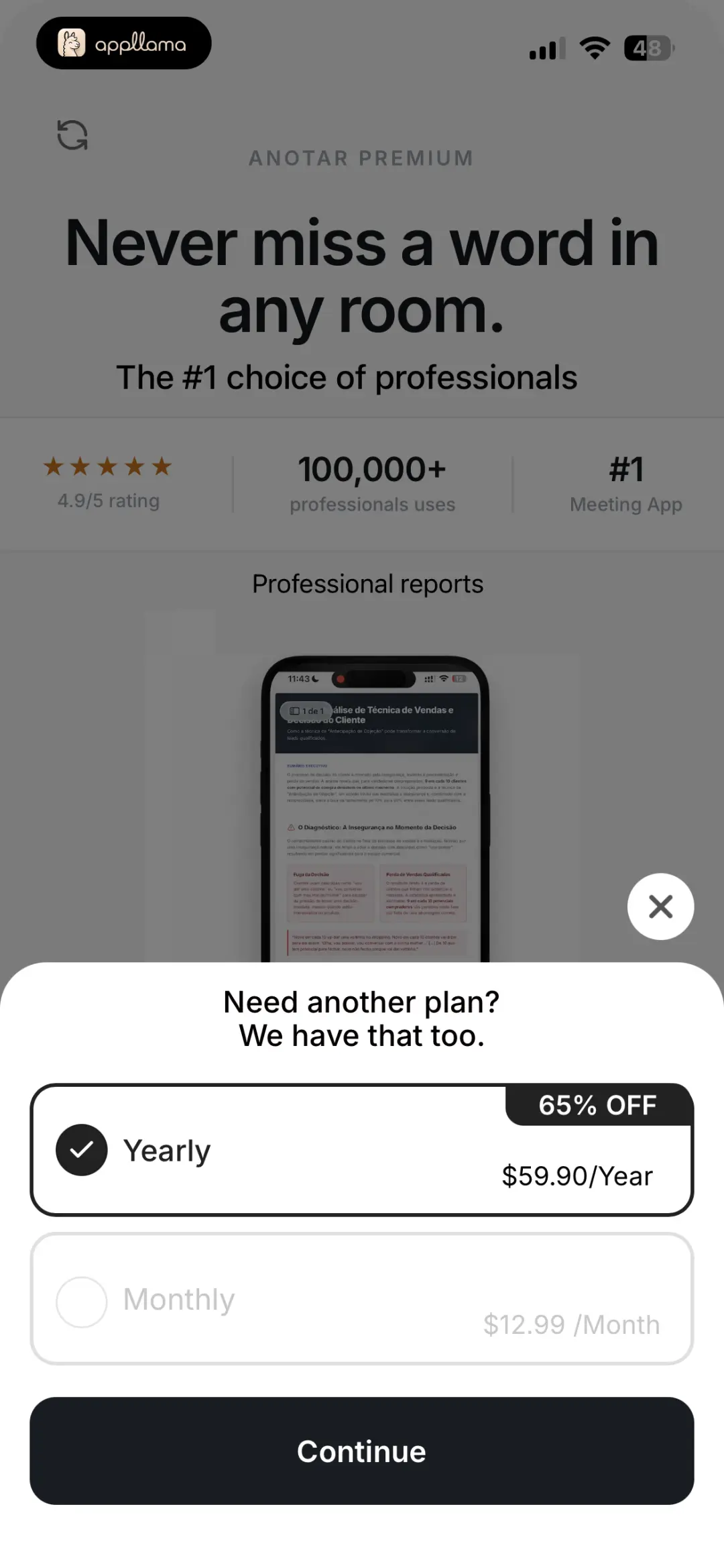 Plan Selection
