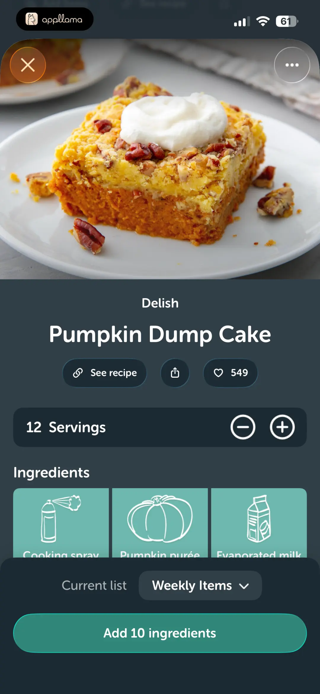 Pumpkin Cake Recipe