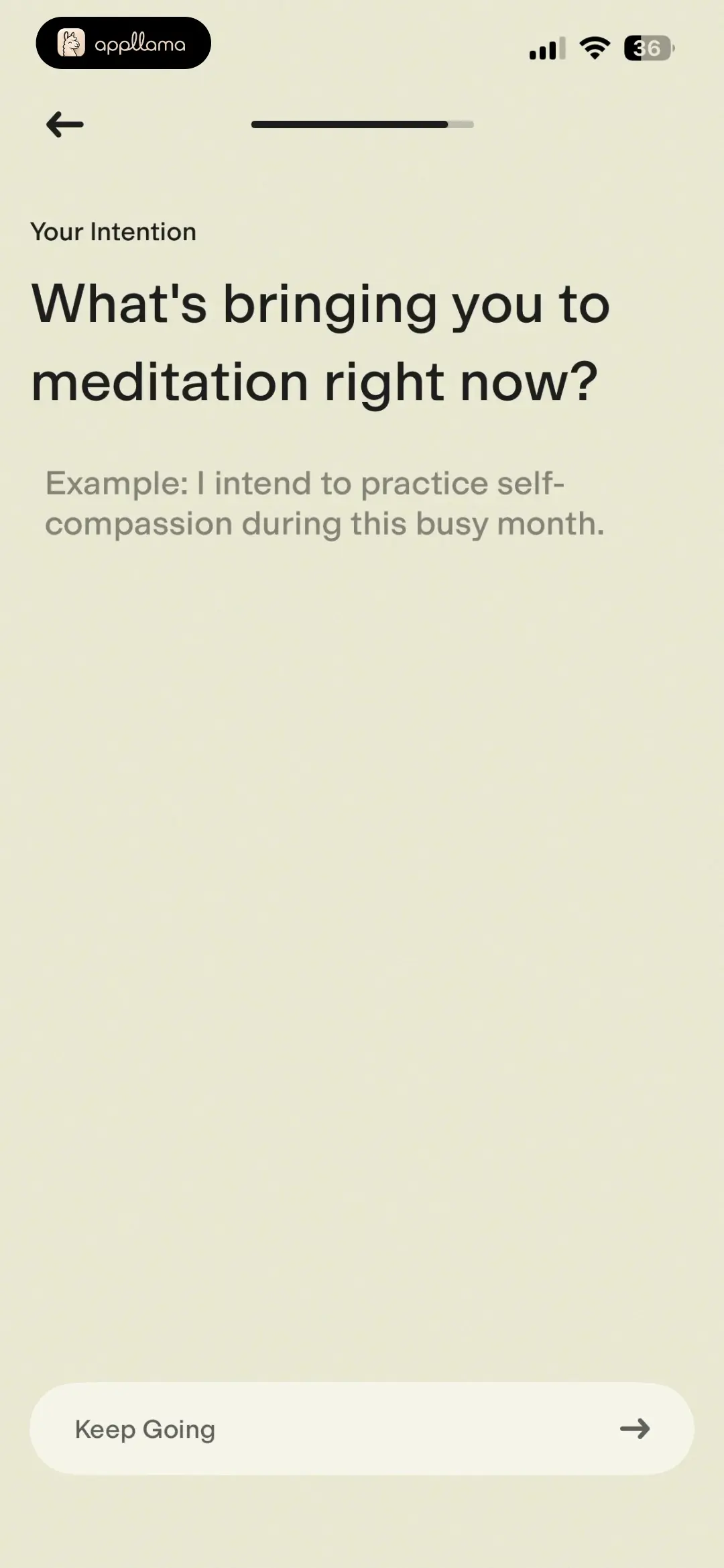 Intention Input