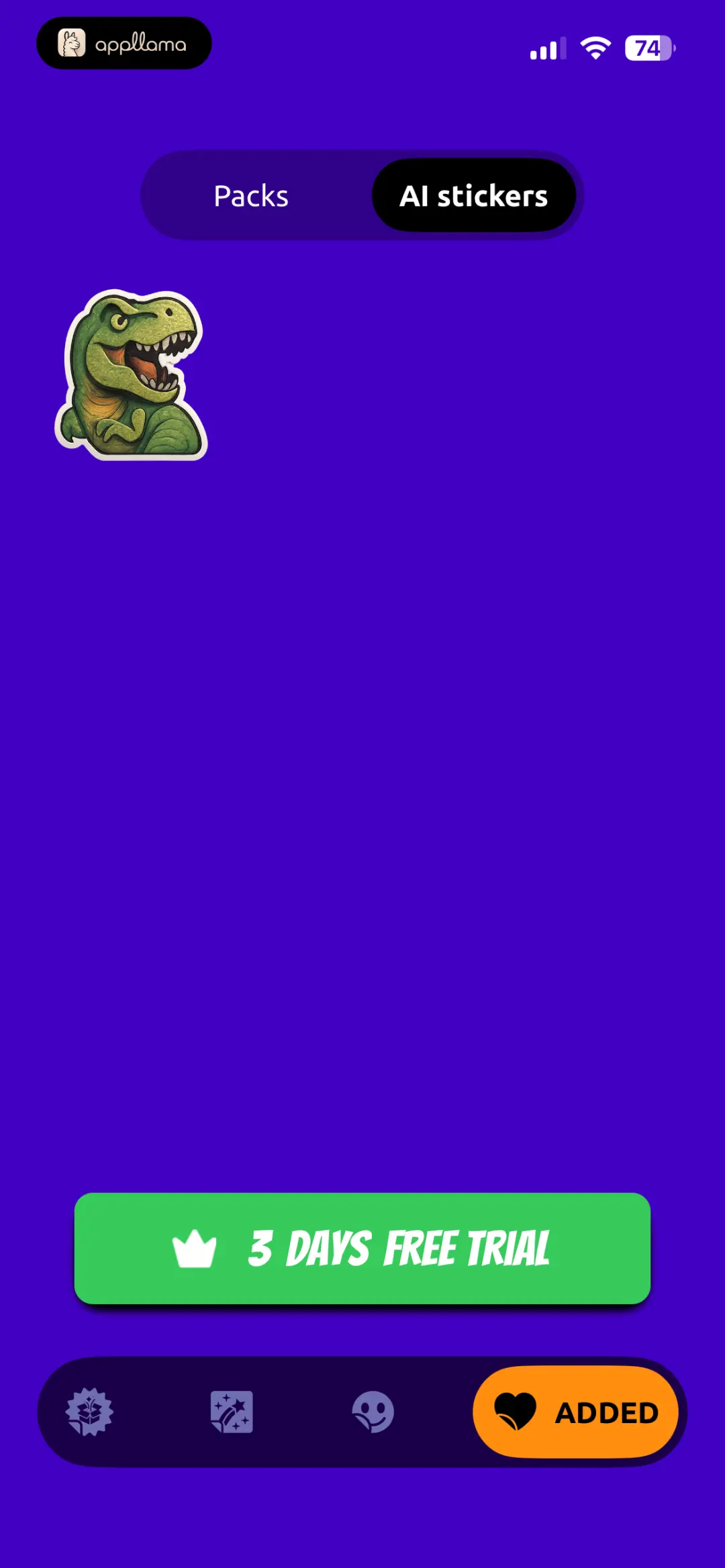 Added AI Stickers