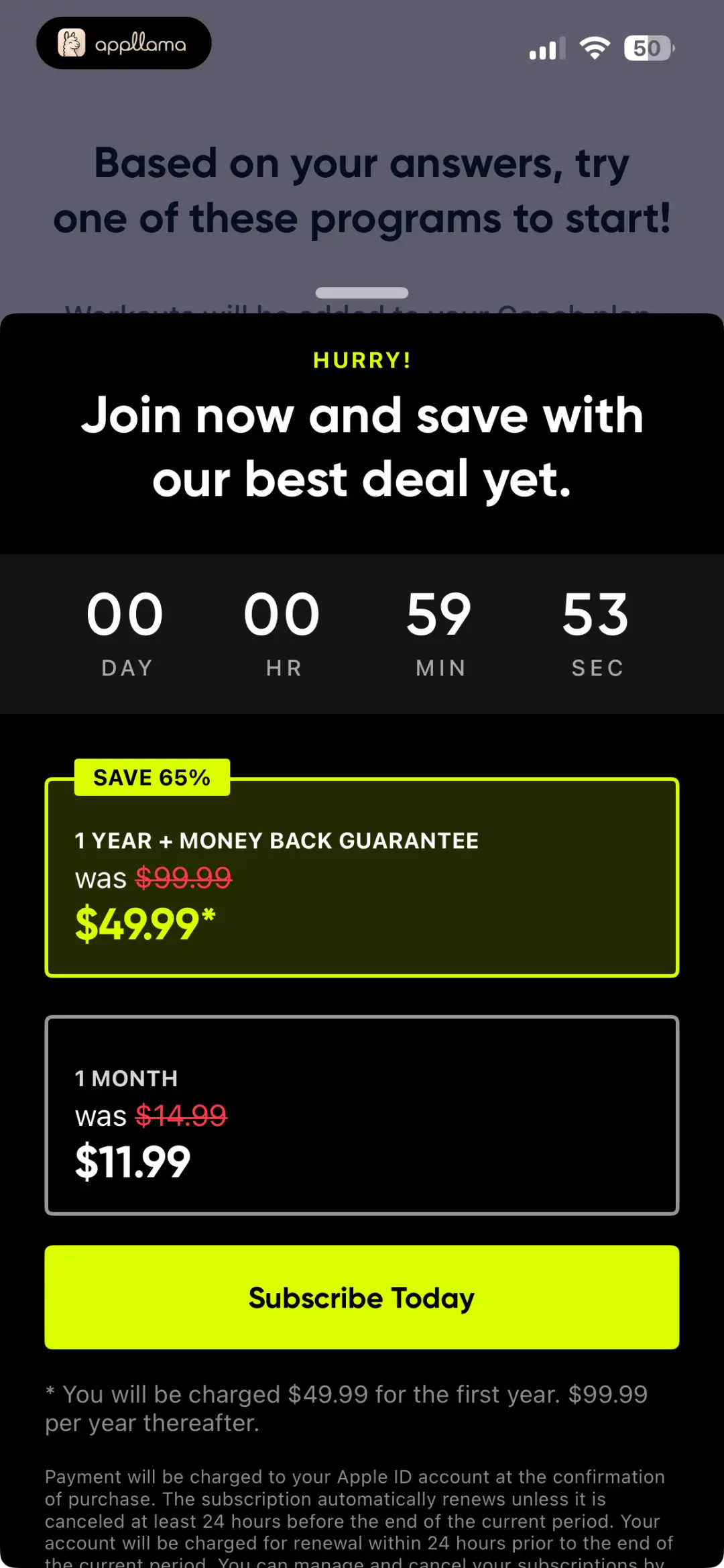 Limited-Time Paywall
