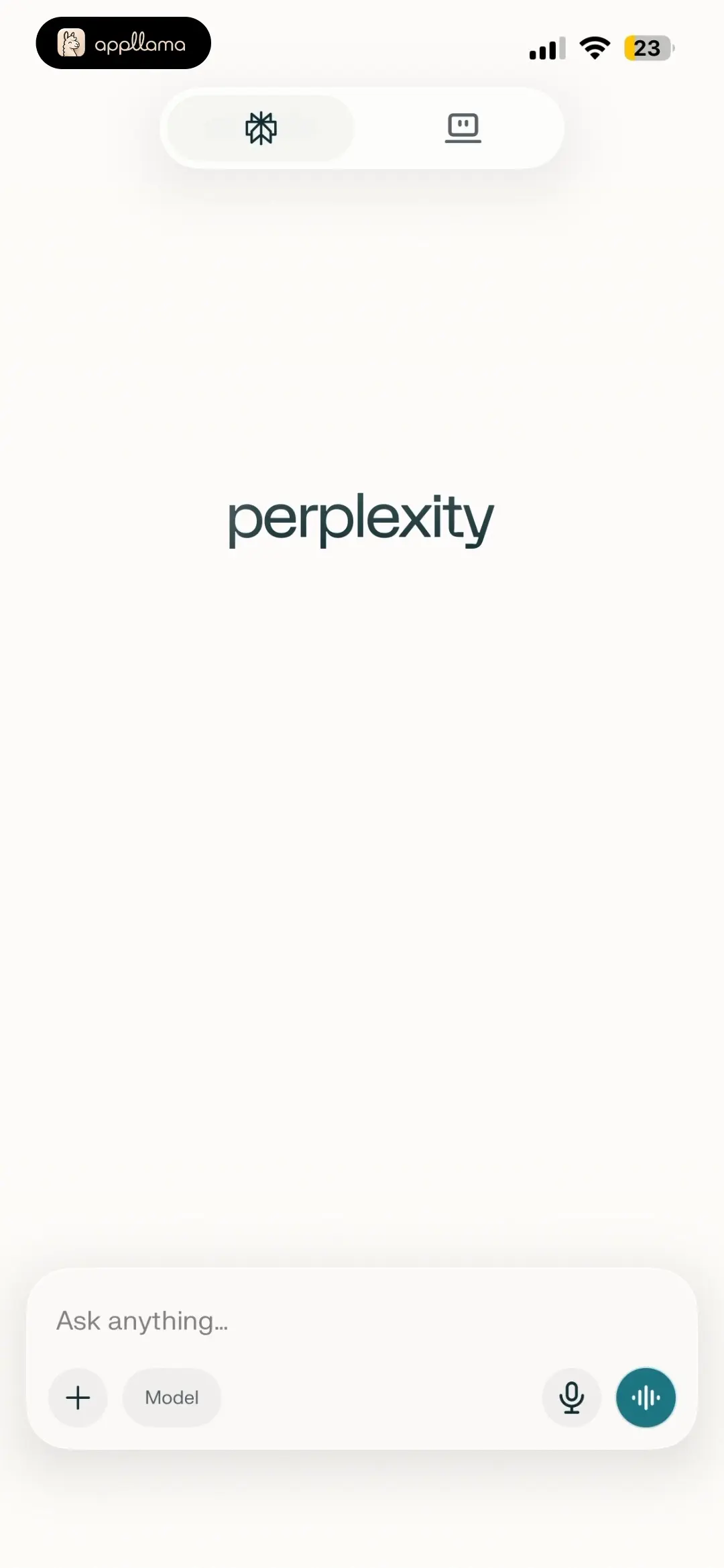 Perplexity - AI Search & Chat Home Chat