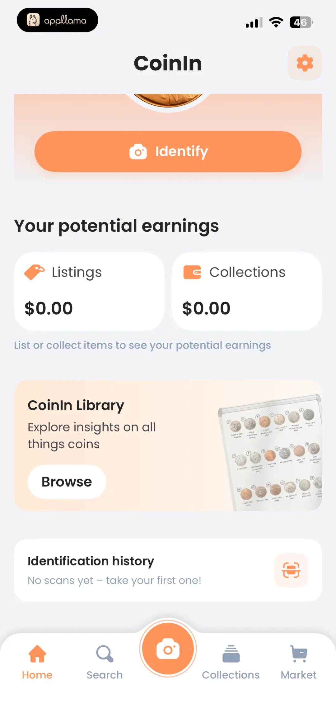 Home Dashboard Scrolled