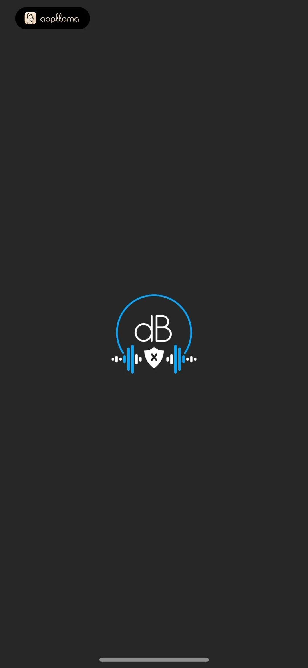 Decibel X:dB Sound Level Meter Splash Screen
