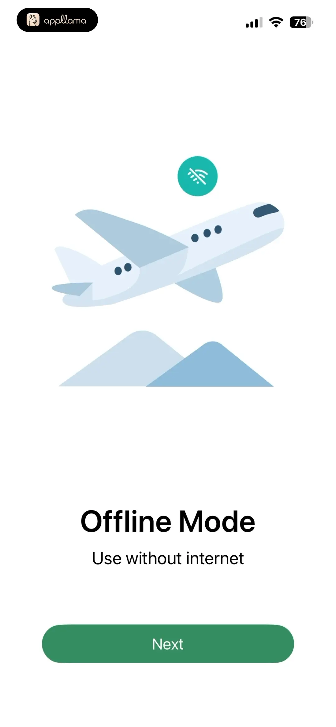Offline Mode Onboarding