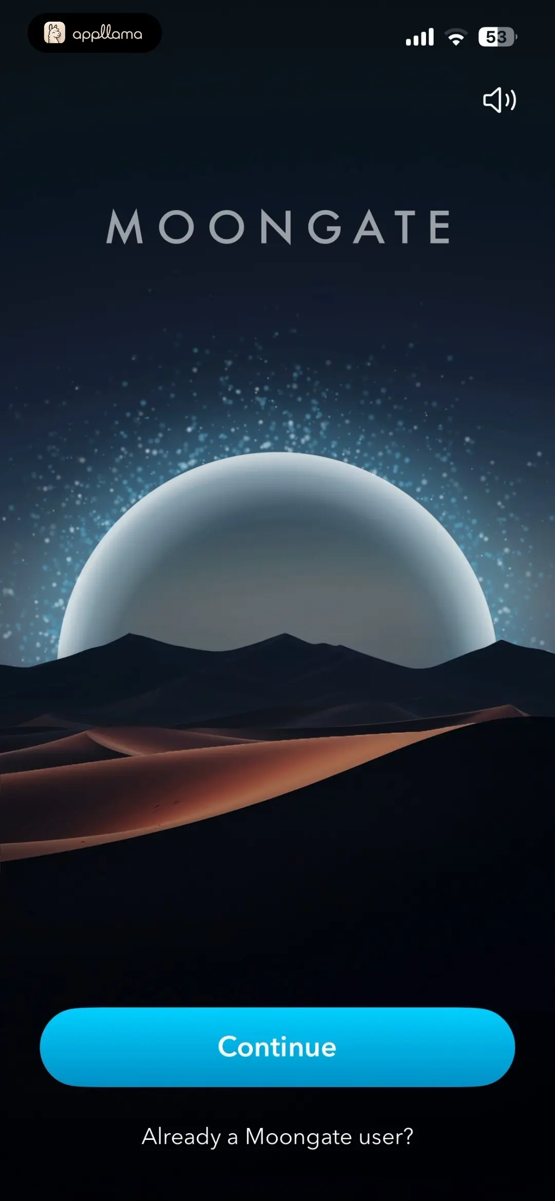 Moongate: Binaural Beats Onboarding Intro