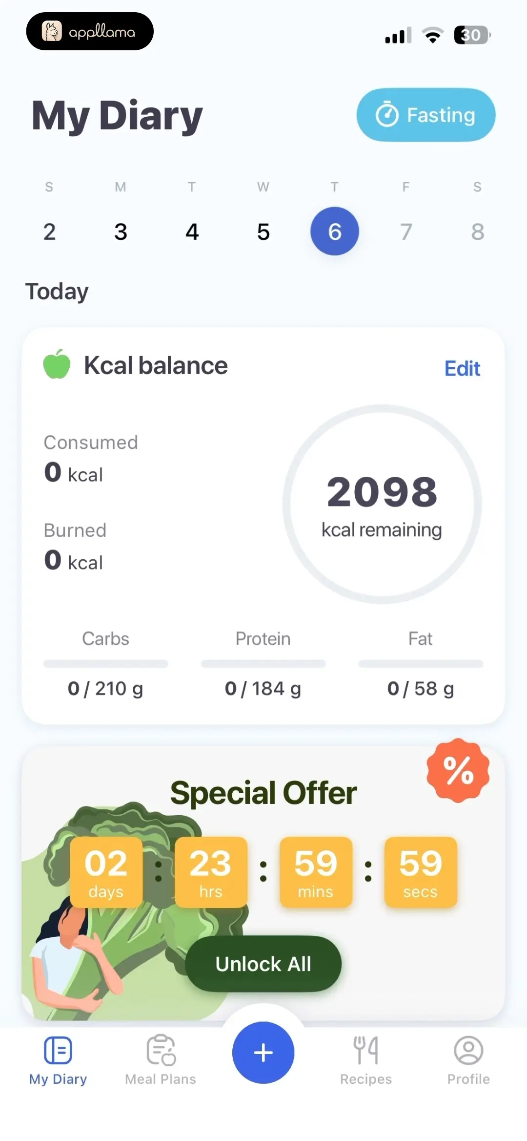 Diary Dashboard