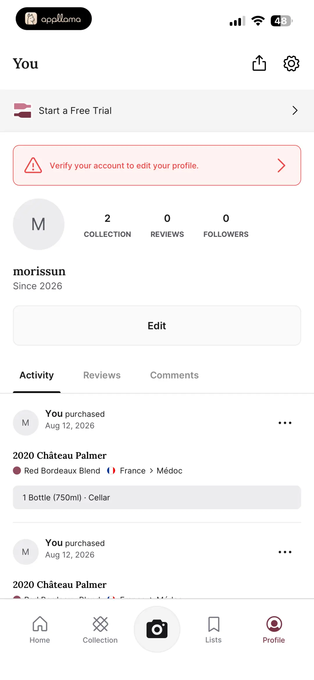 My Profile