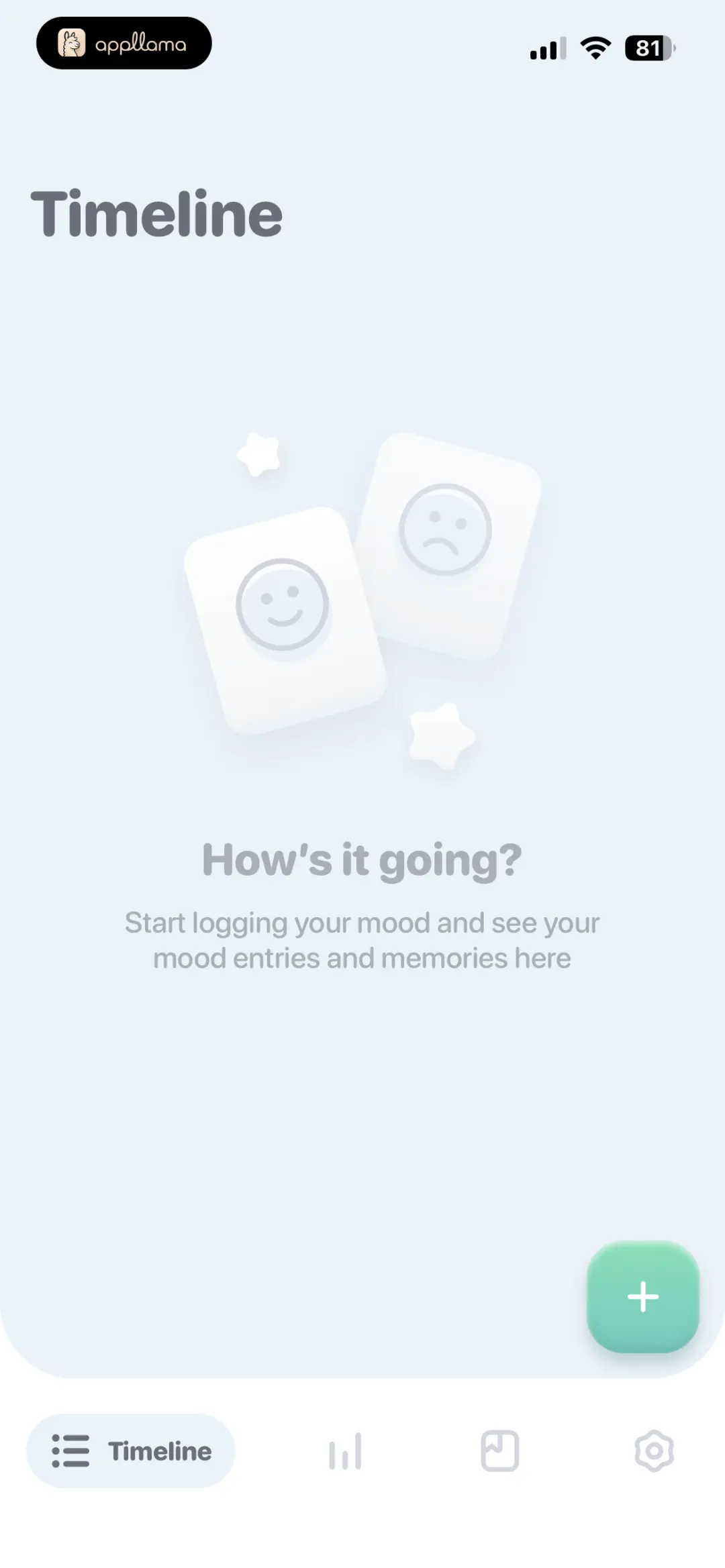 Timeline Empty State