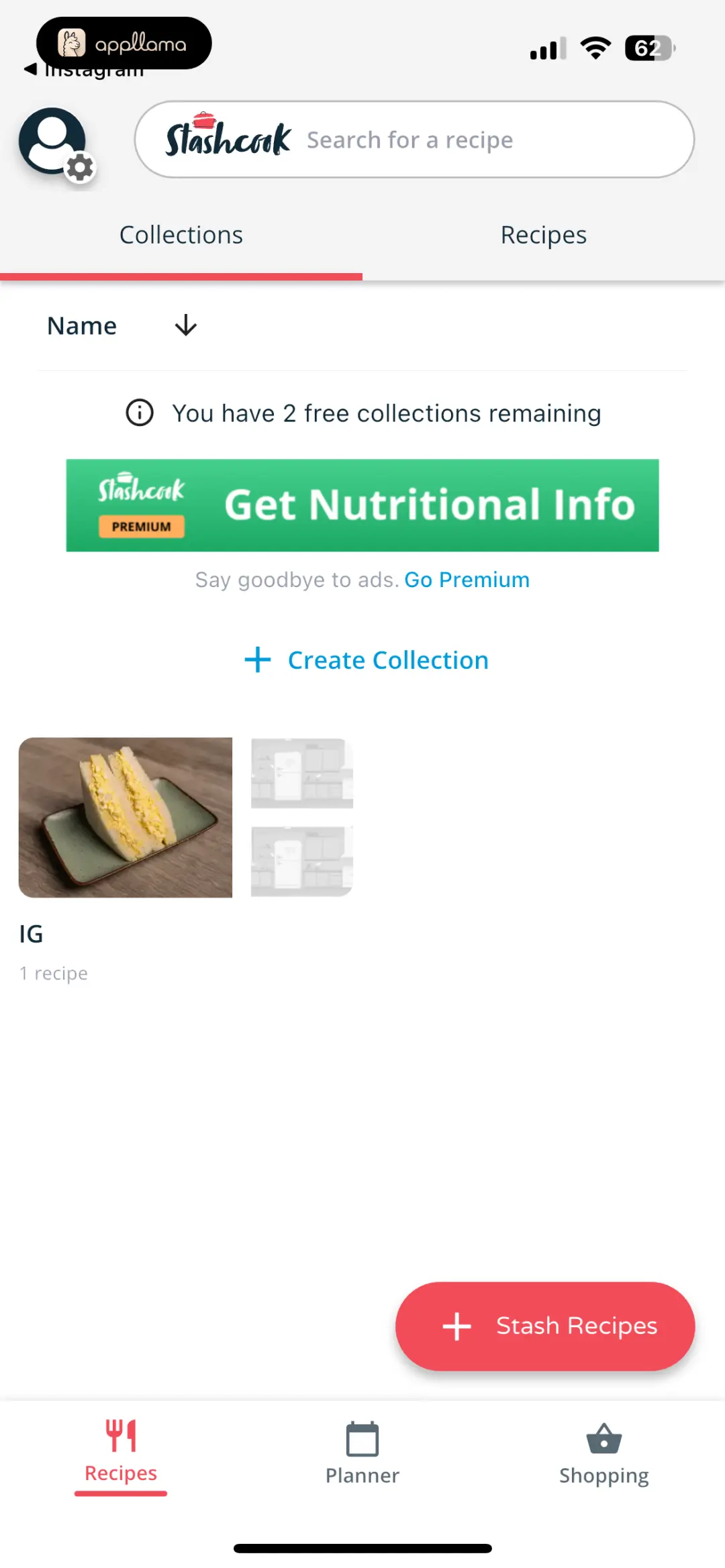Saved Collections