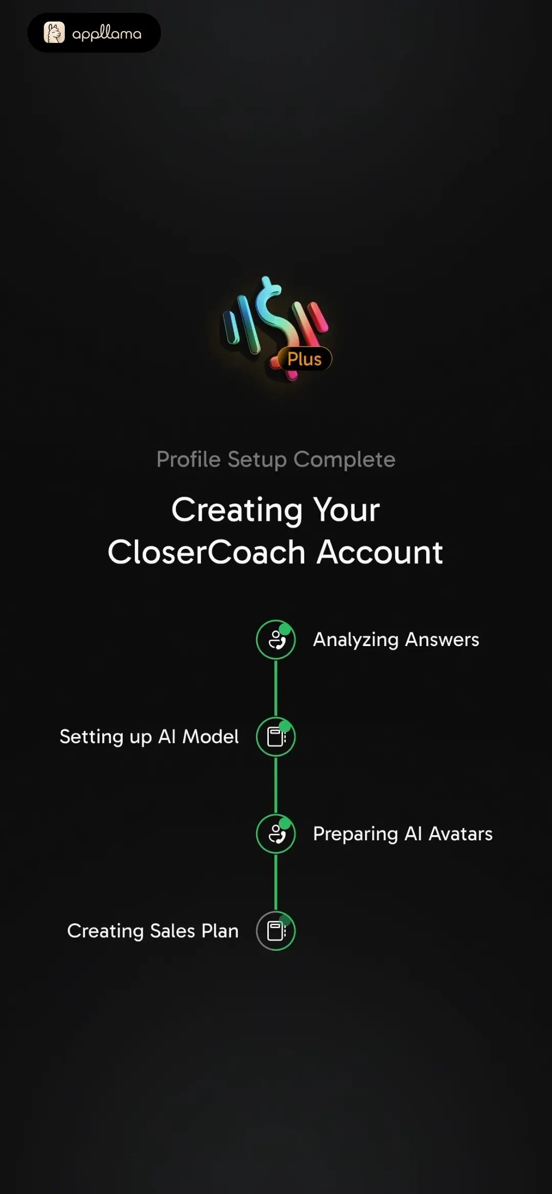 Account Setup Progress
