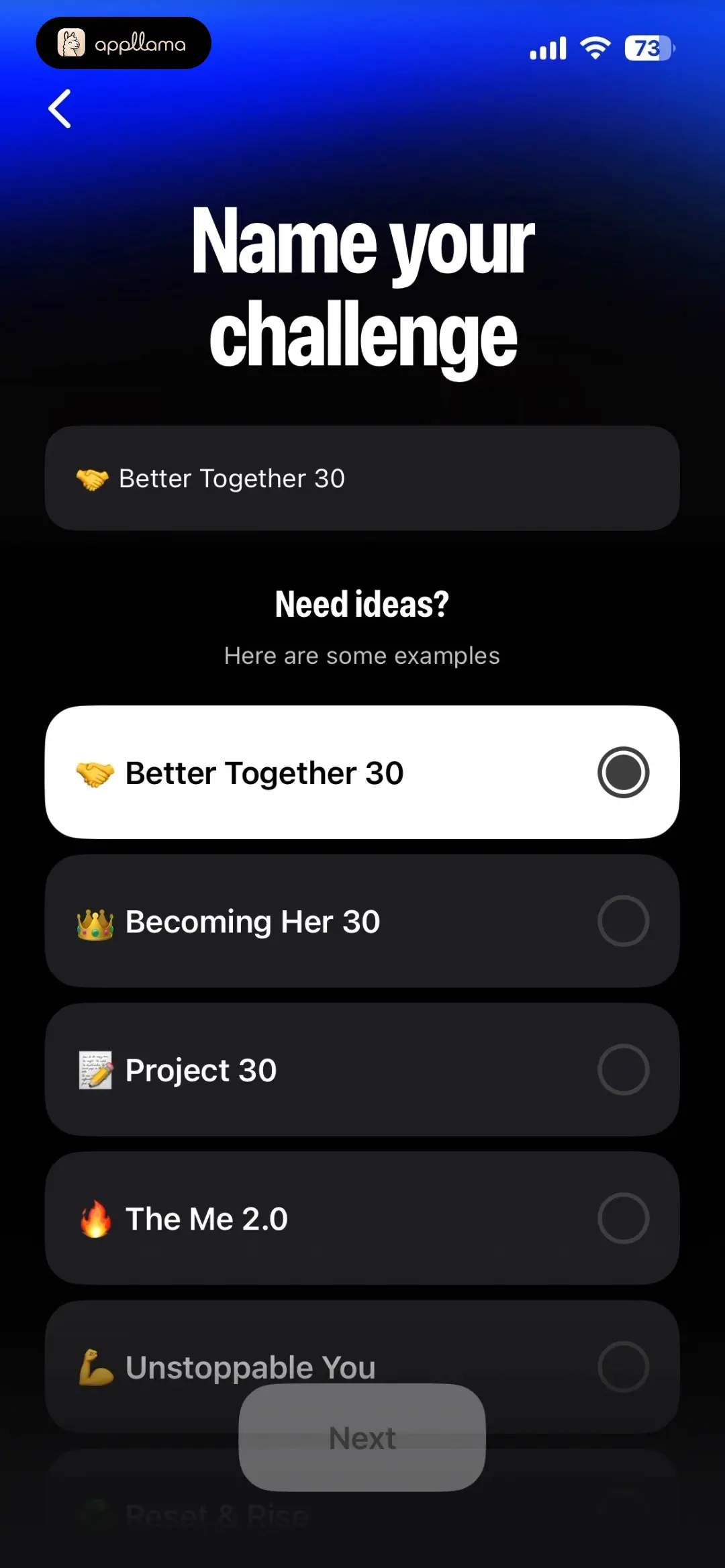Challenge Naming