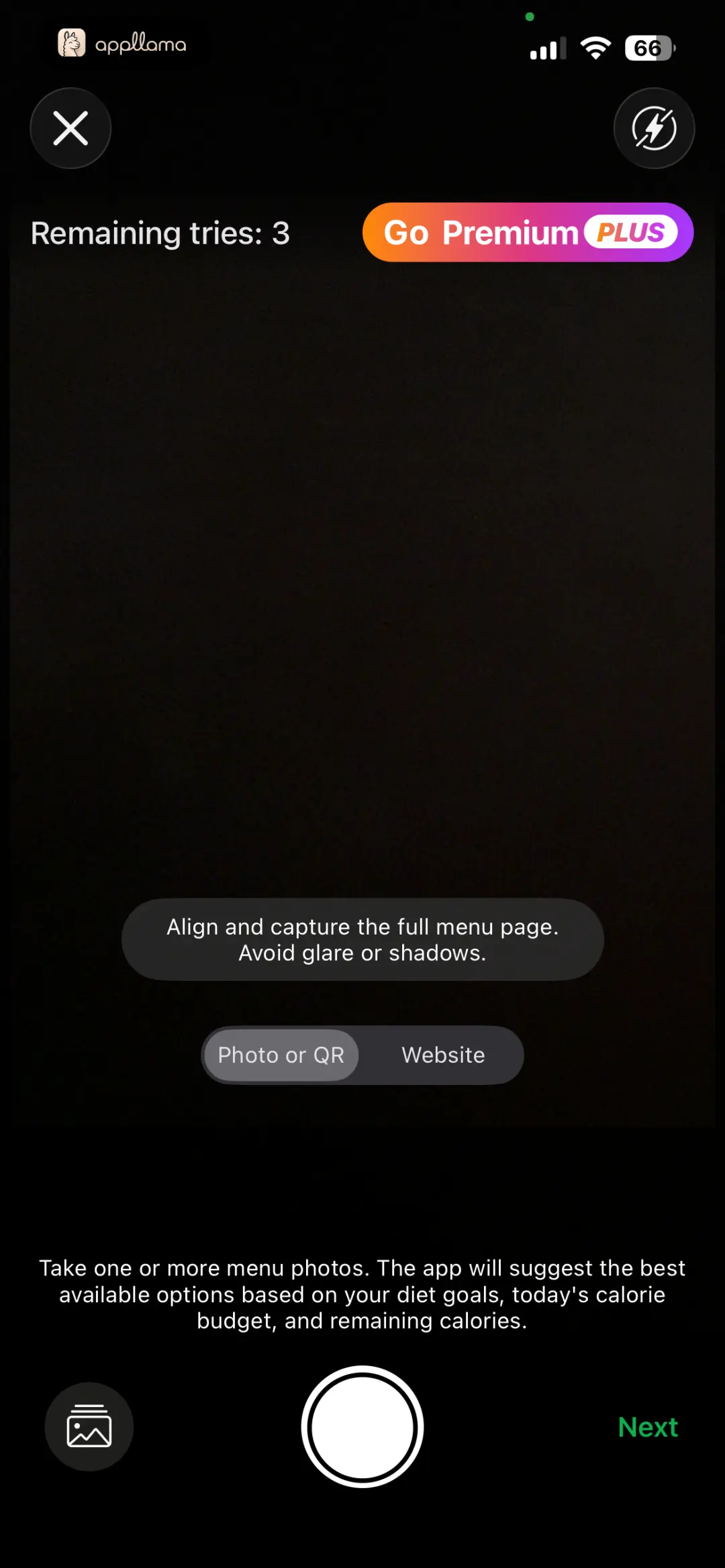 Food Scan Camera