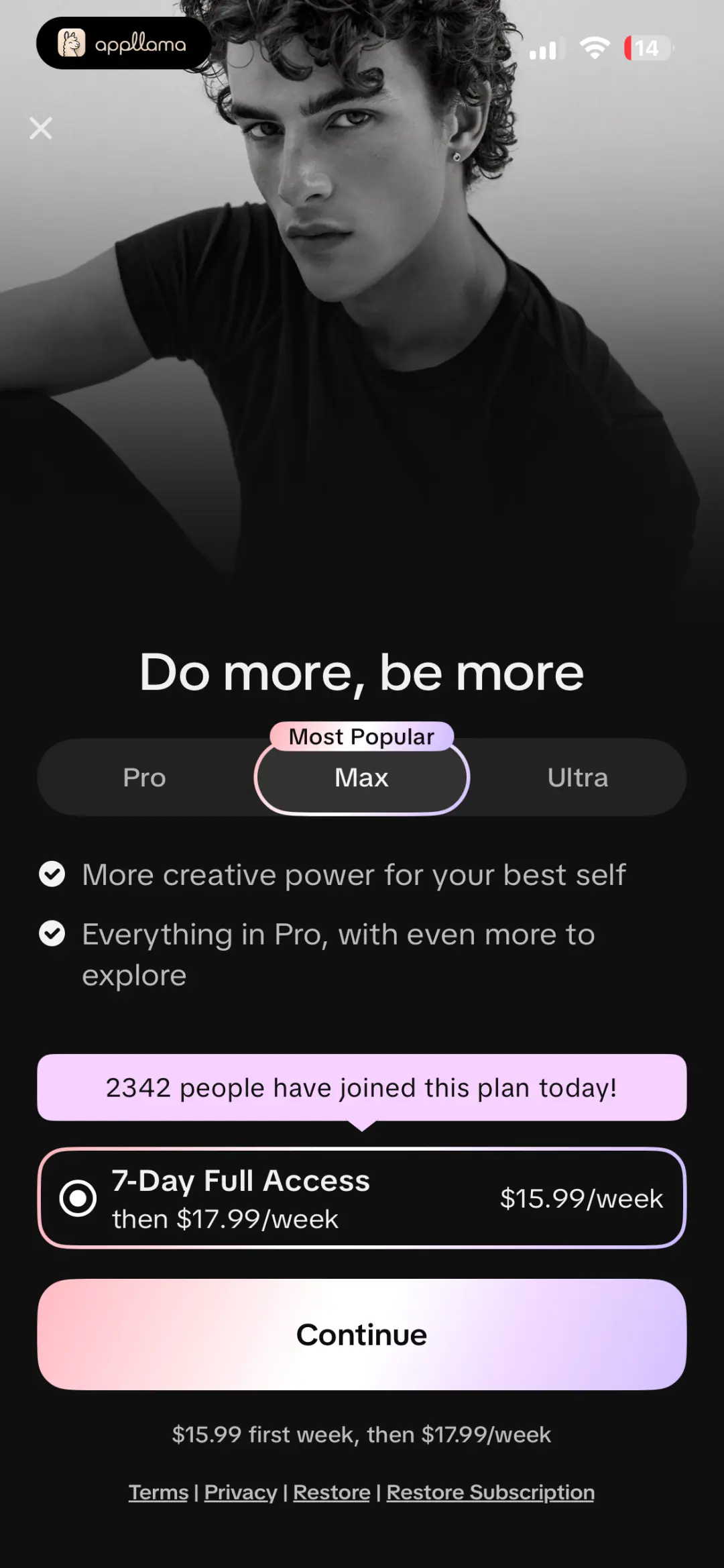 Max Subscription Offer