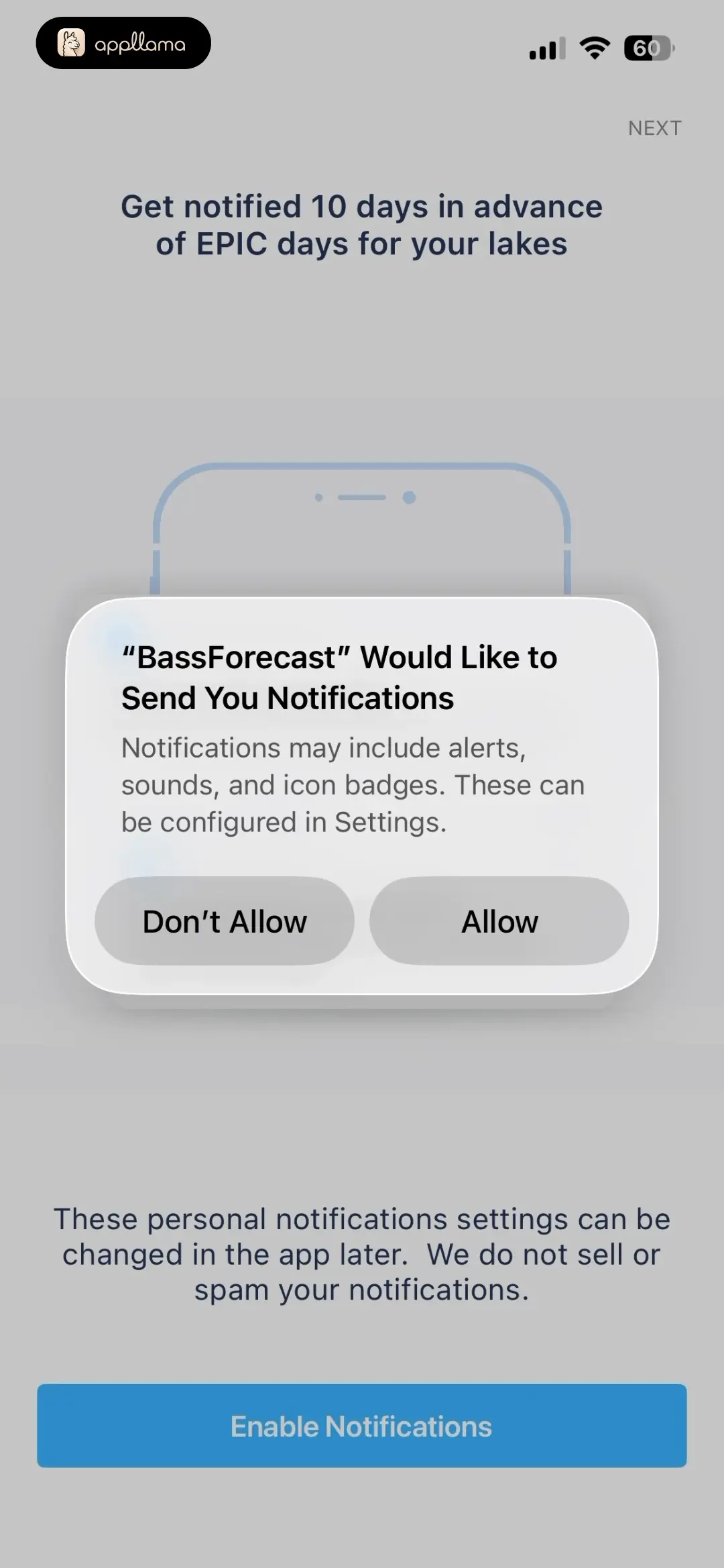 iOS Notification Prompt