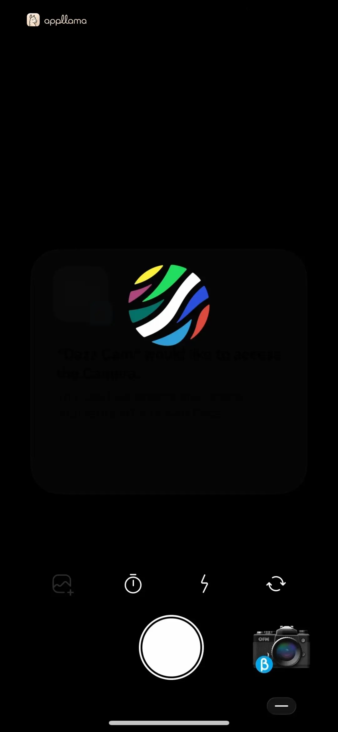 Camera Permission Prompt