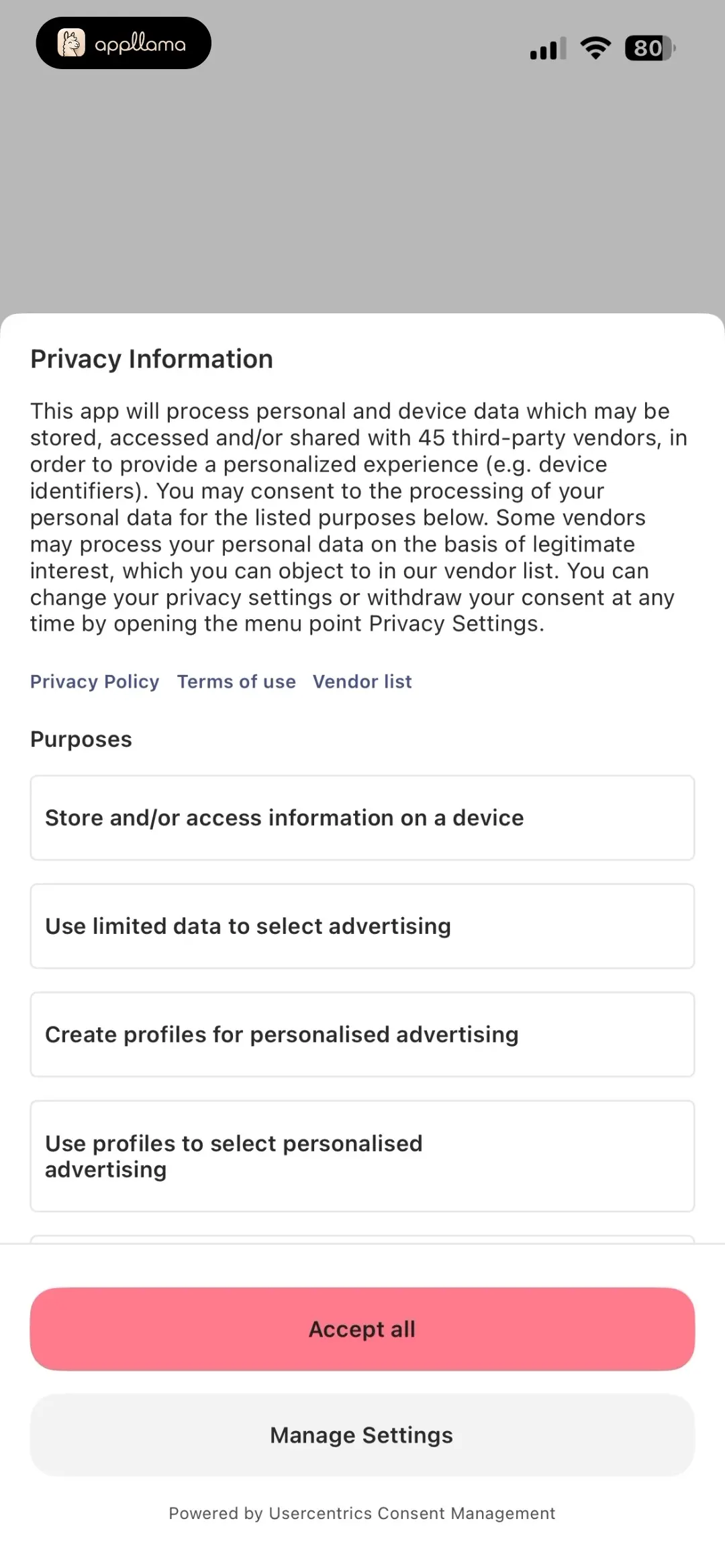 Privacy Consent
