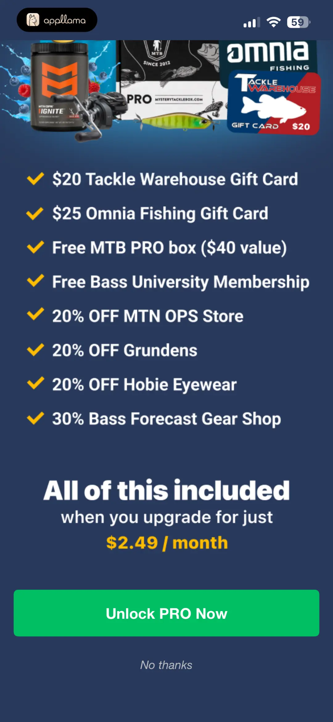PRO Subscription Offer