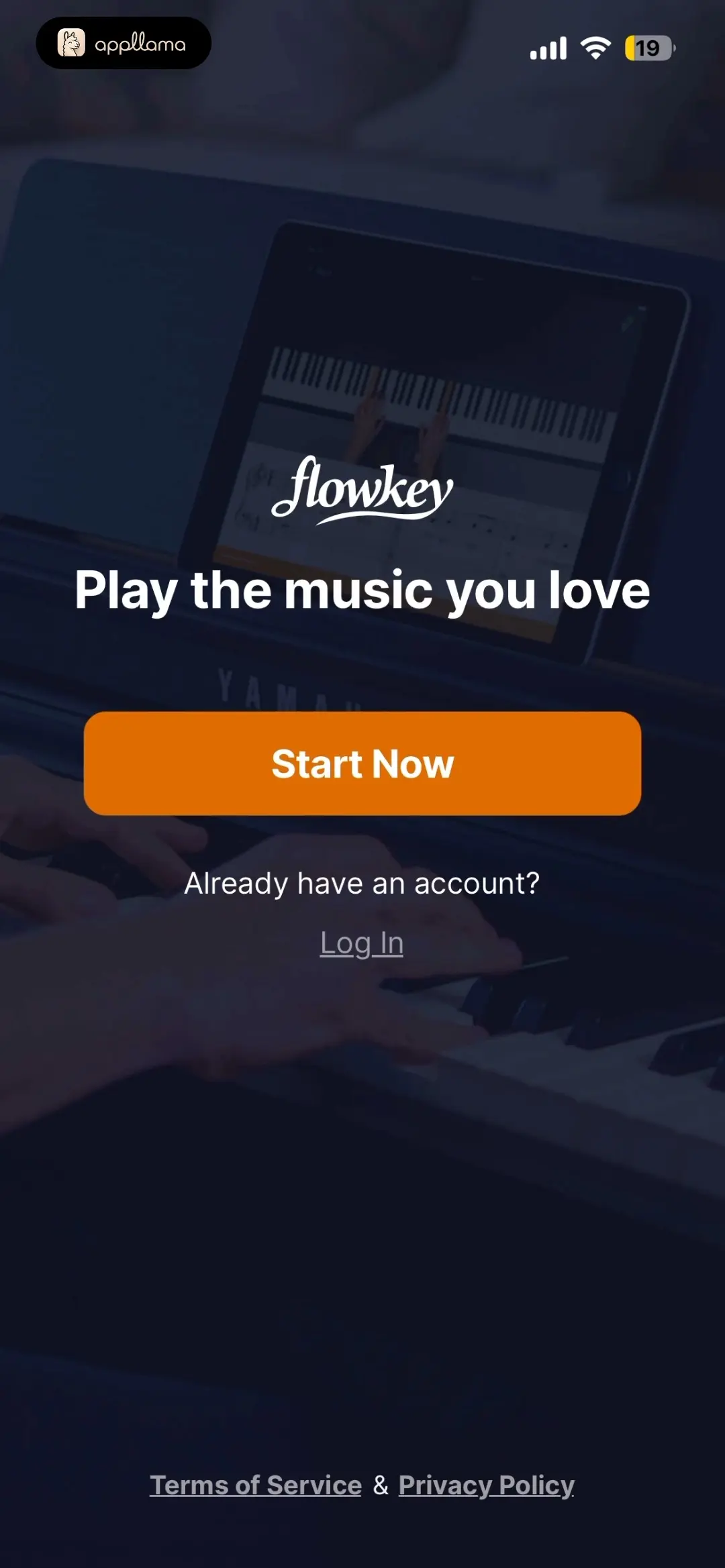 Welcome Screen