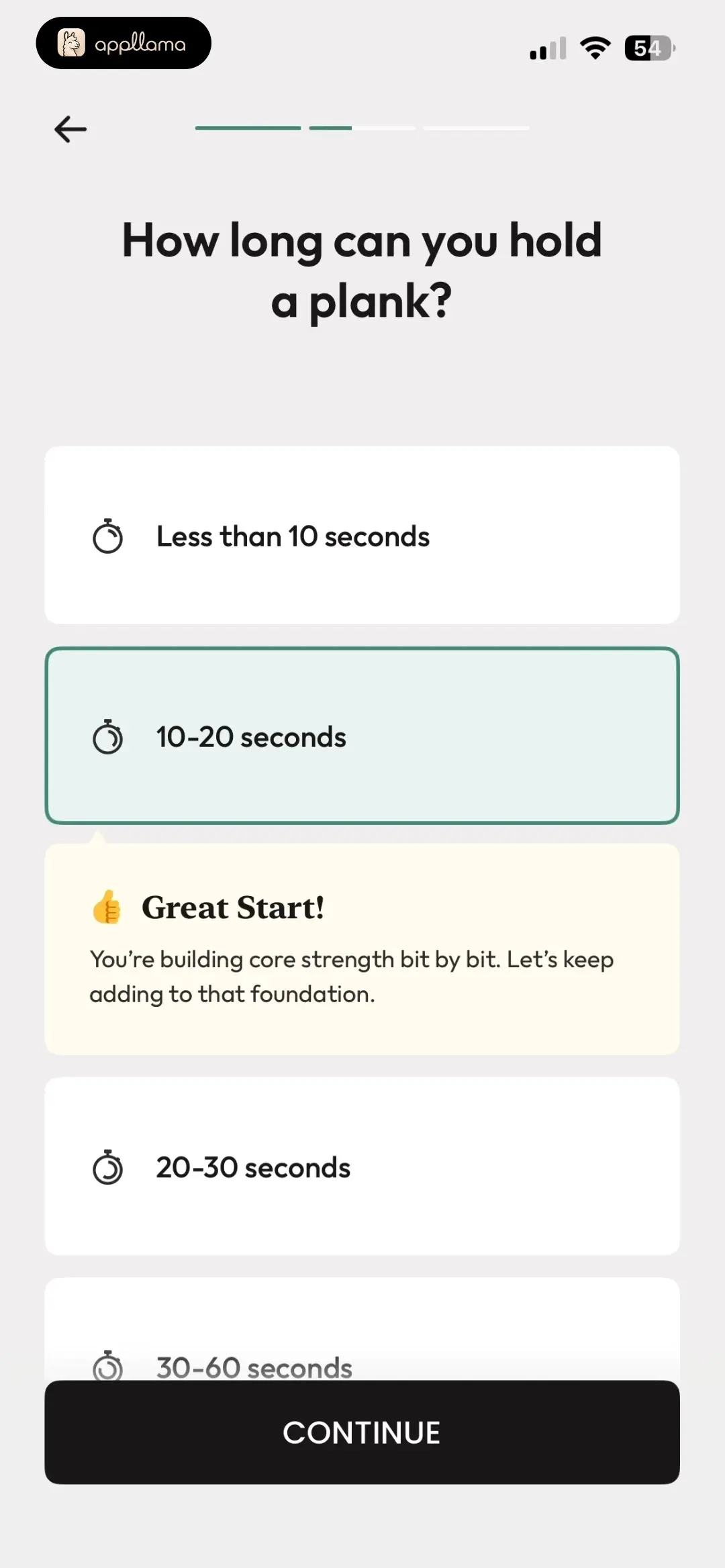 Plank Endurance