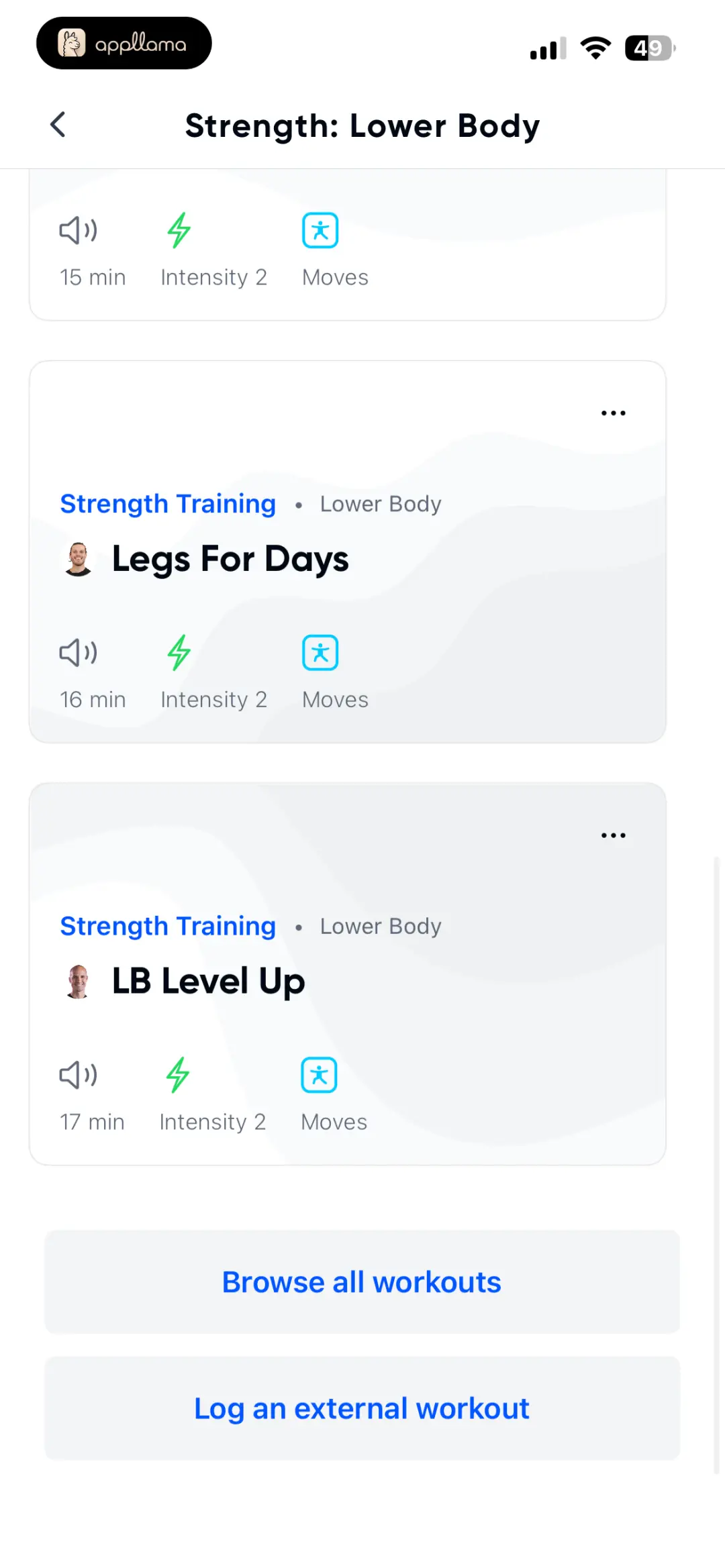 Workout Plan Workouts