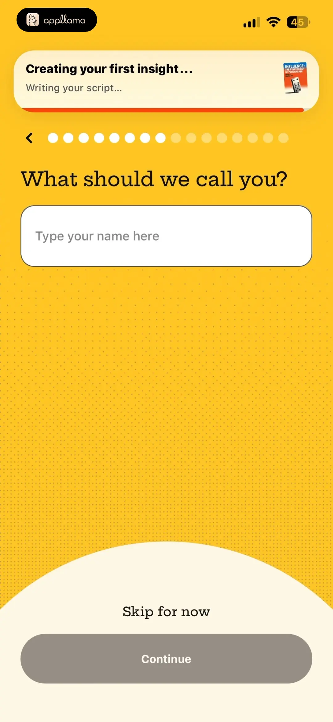 Name Entry