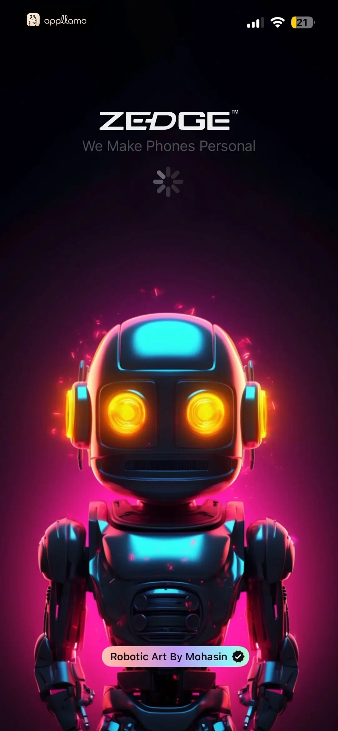 ZEDGE™ Ringtones & Wallpapers Splash Loading