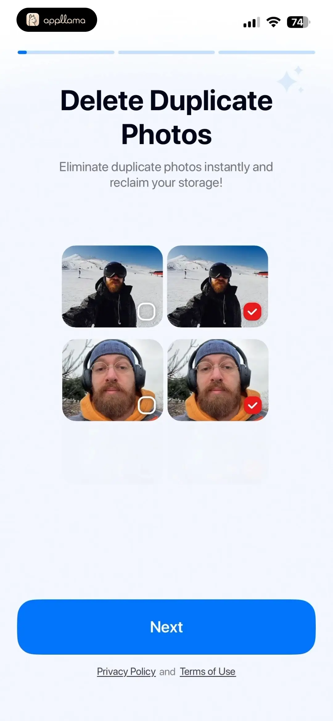 Duplicate Photo Selection