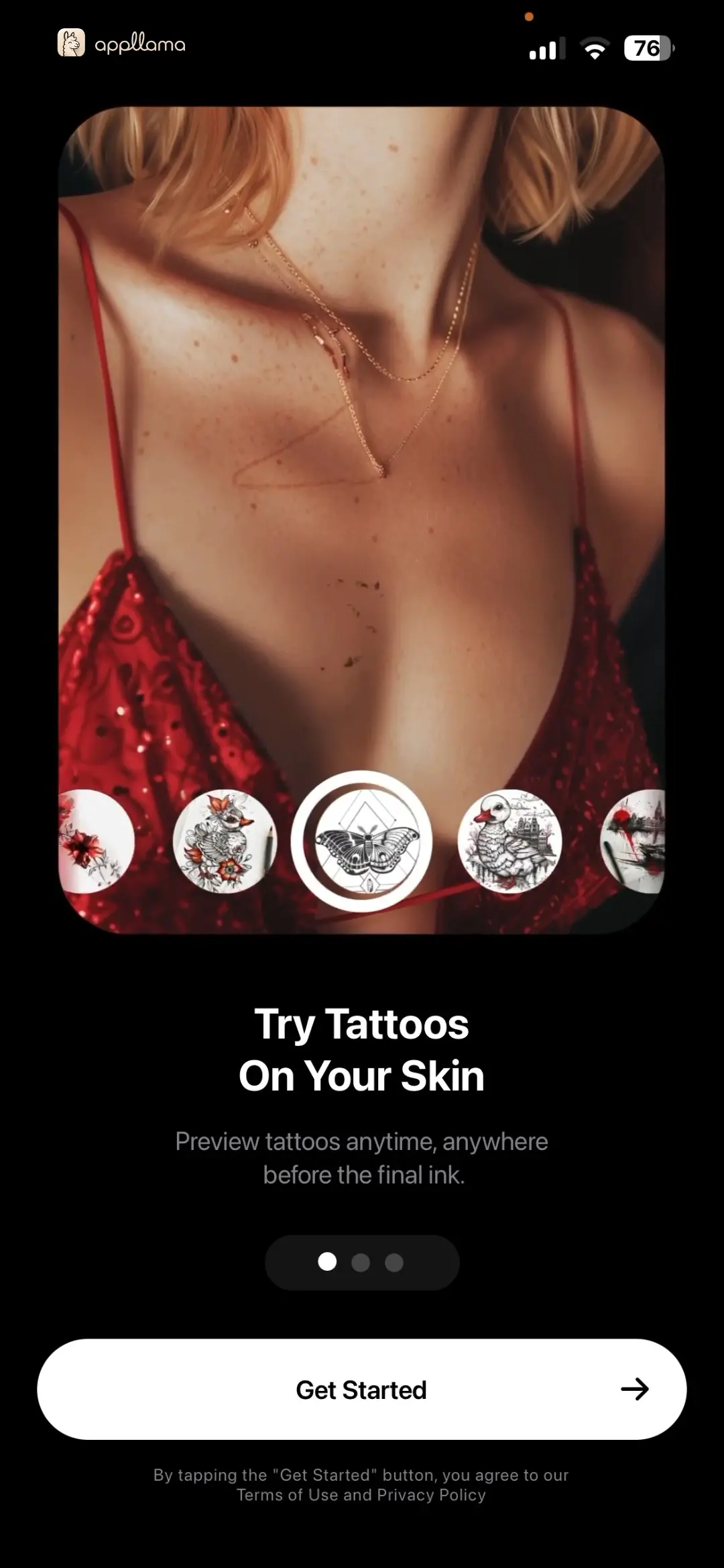 Tattoo AI - Tattoo Design Onboarding Intro