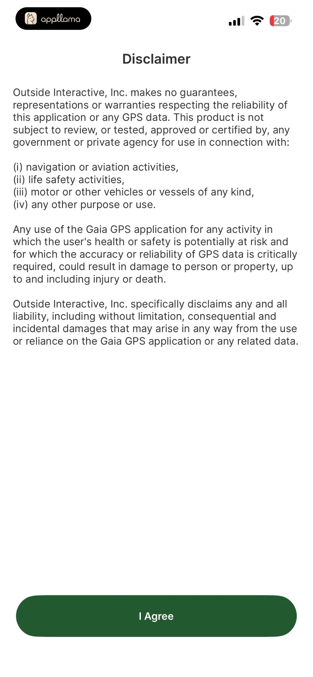 Disclaimer
