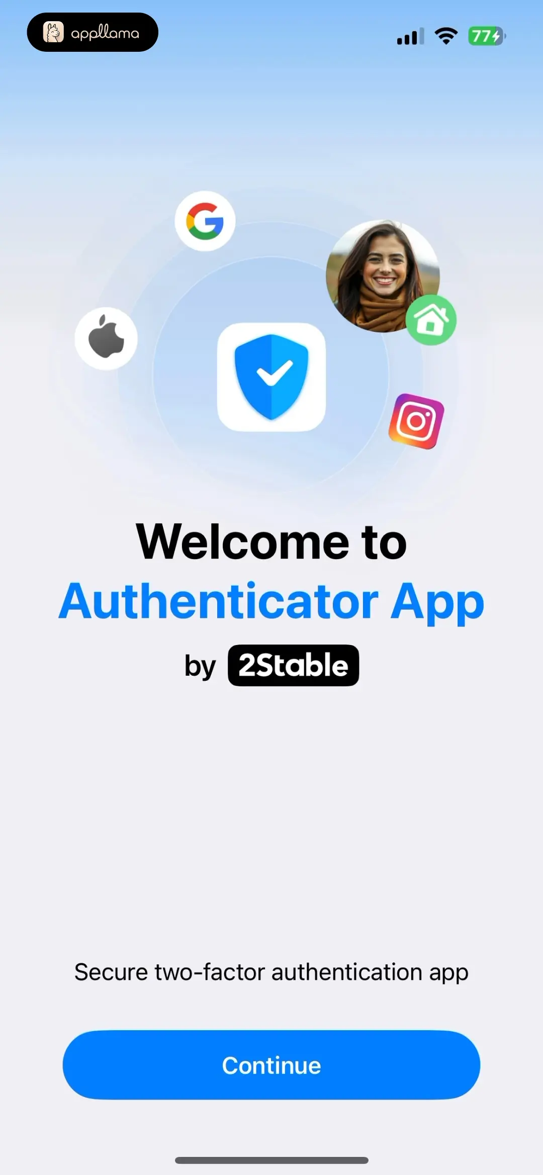 Authenticator App Onboarding Welcome