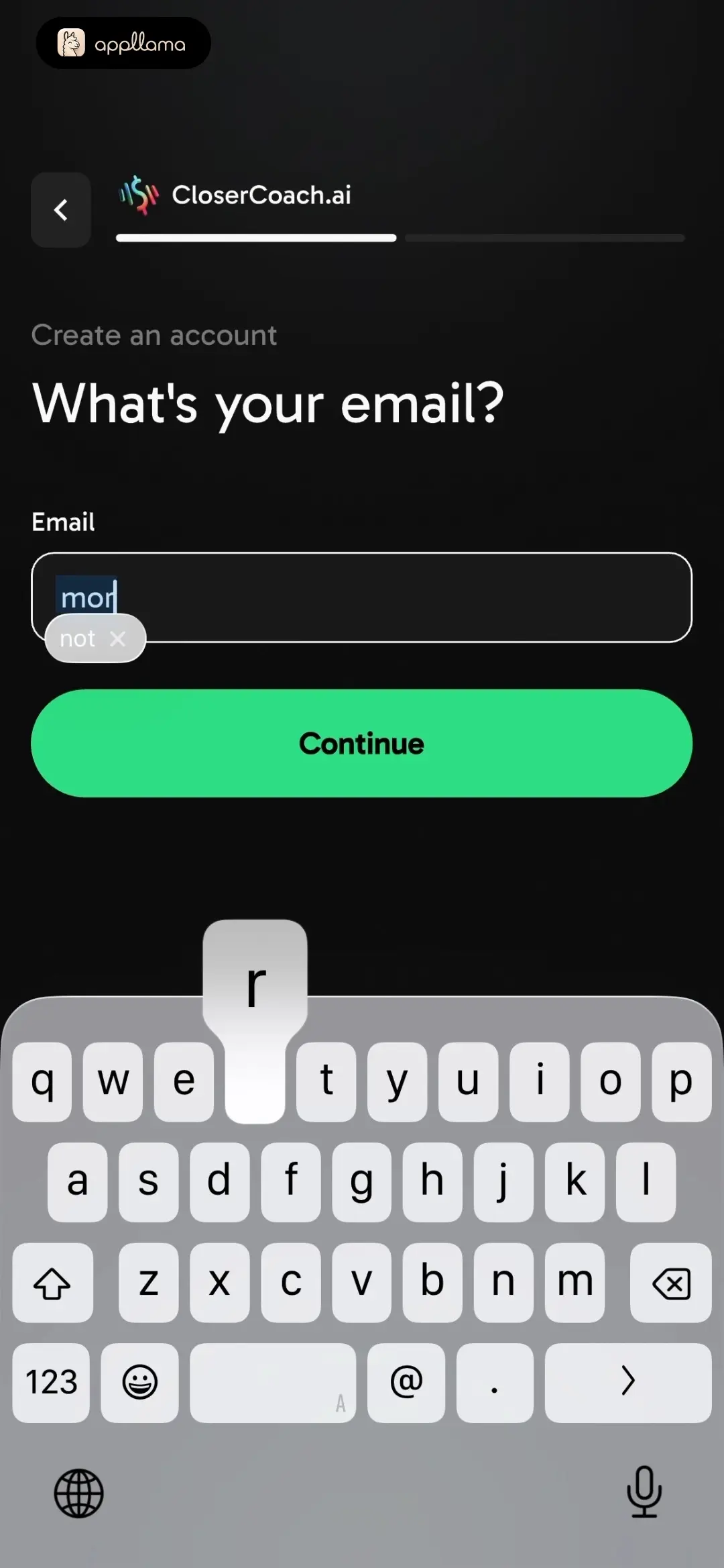 Email Entry