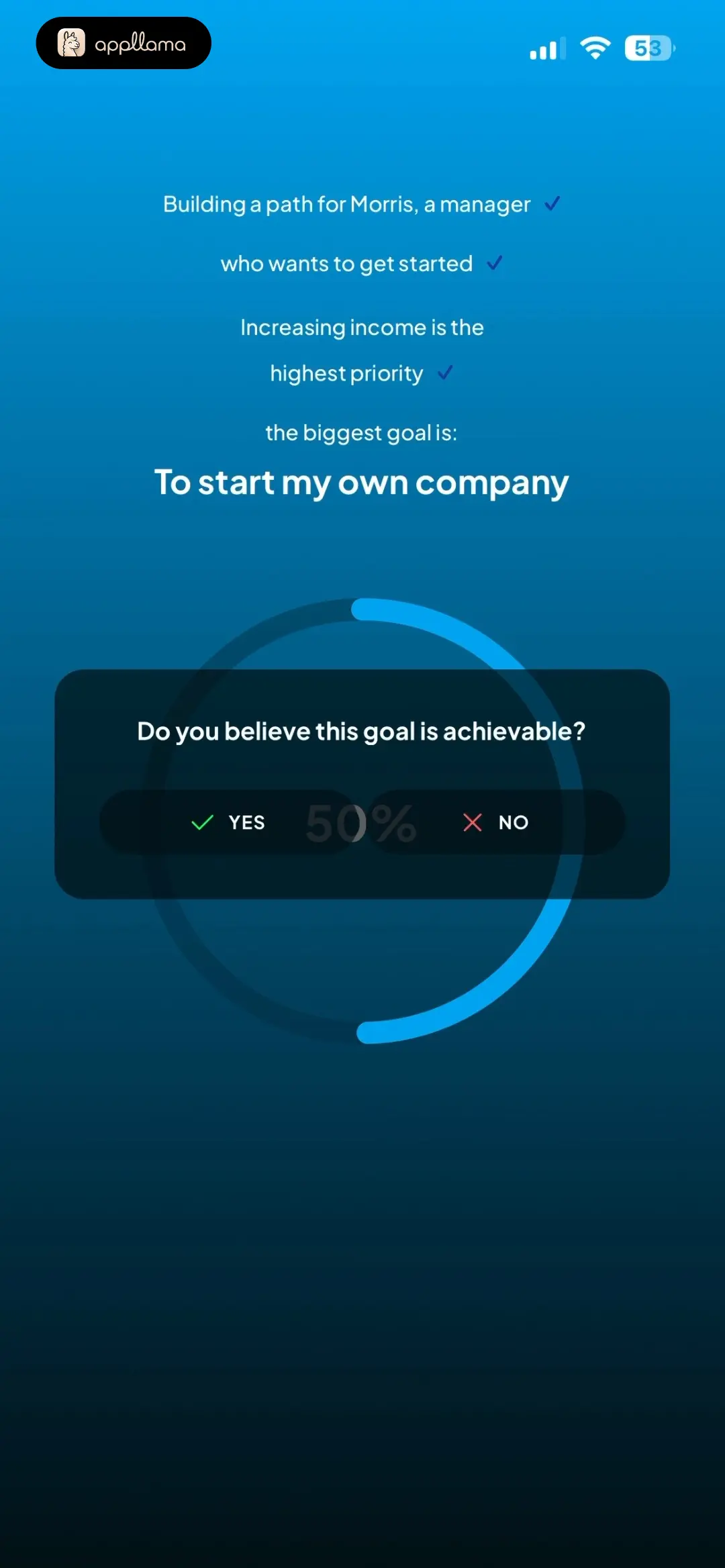 Goal Achievability Prompt