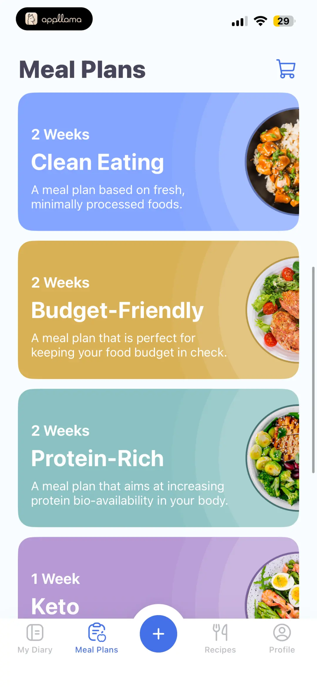 Meal Plans Catalog